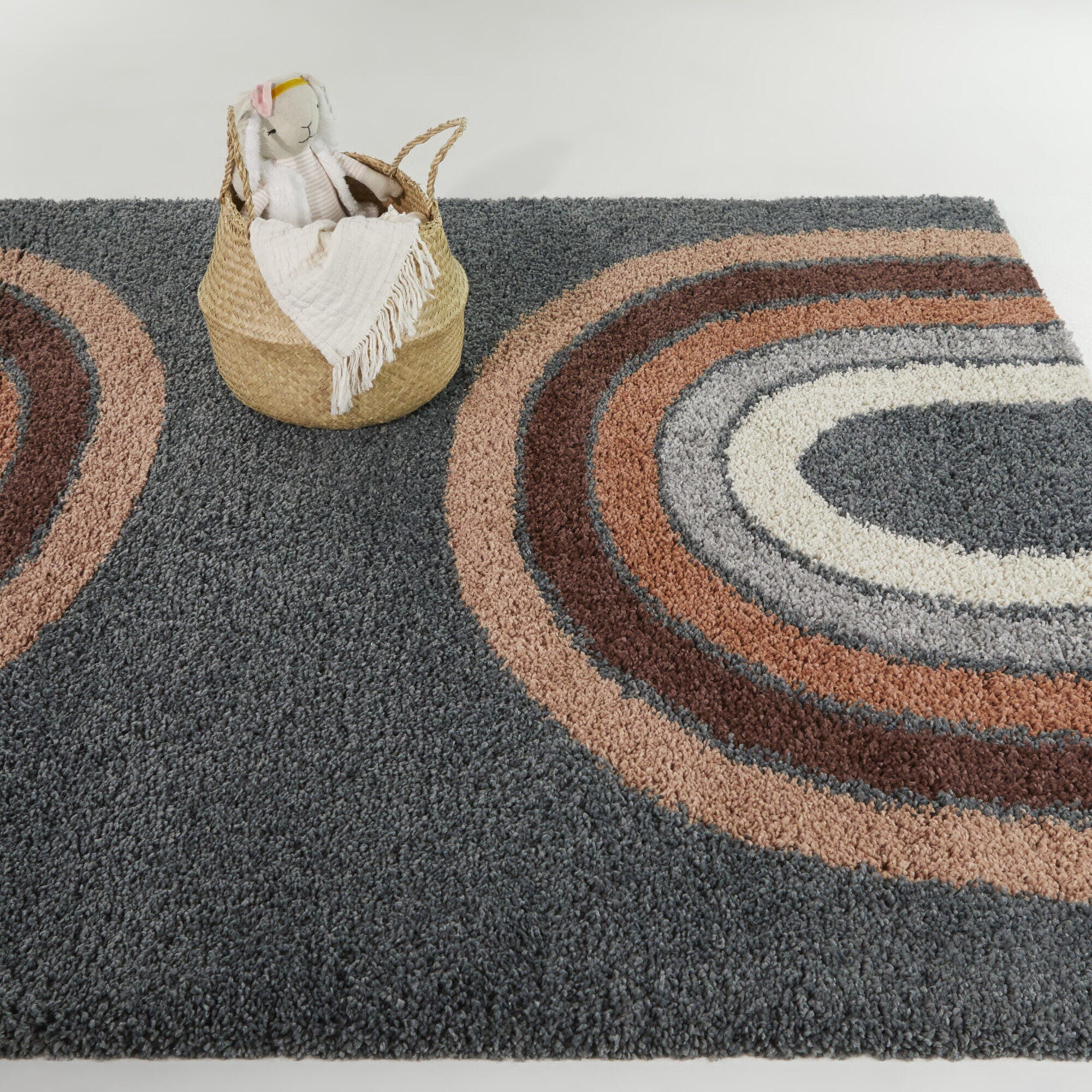 Balta Rugs Kristina 7' 10" x 10' Area Rug, Dark Slate/Pink, rollover
