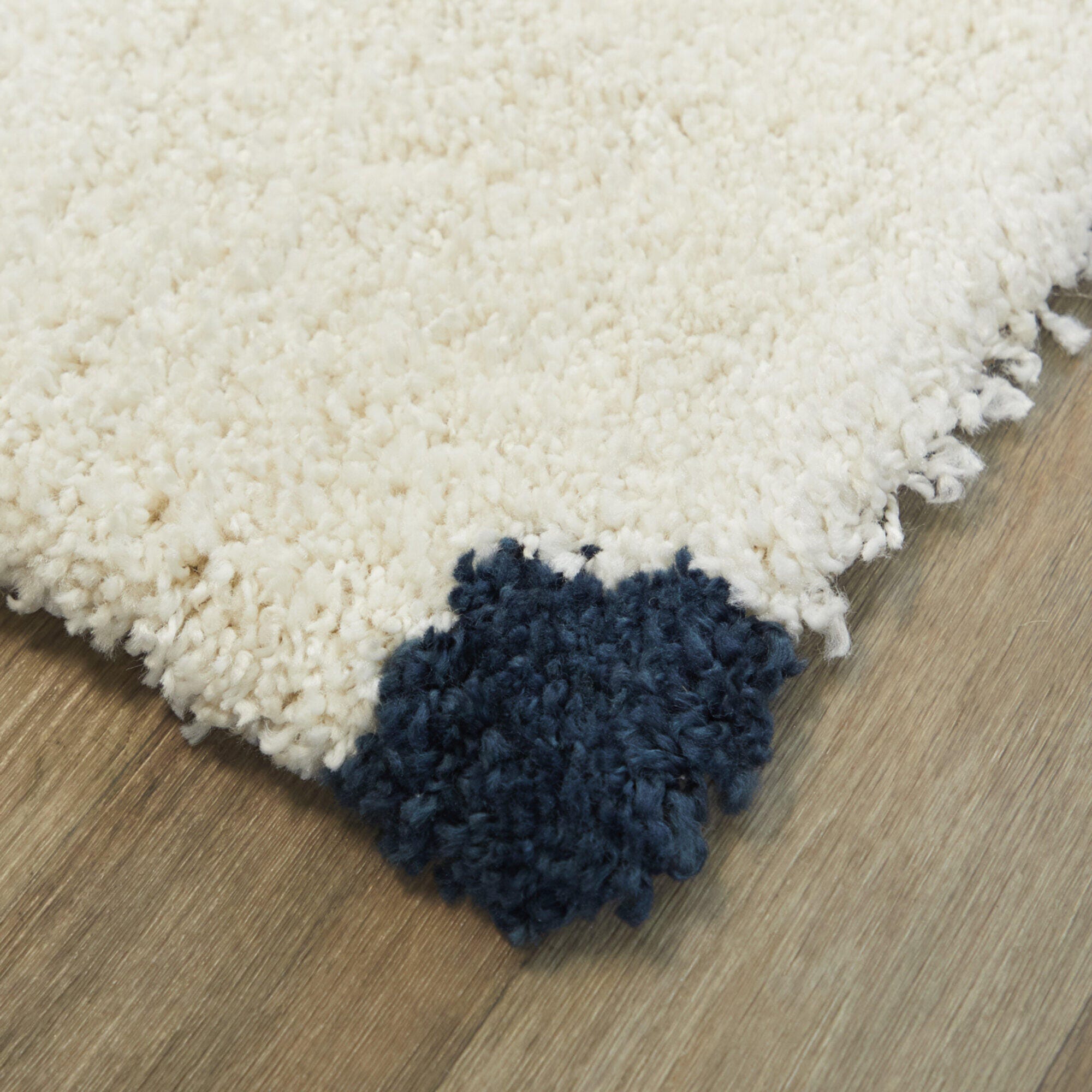 Balta Clouds Kids Shag 3' 11" x 5' 7" Area Rug, Navy, large