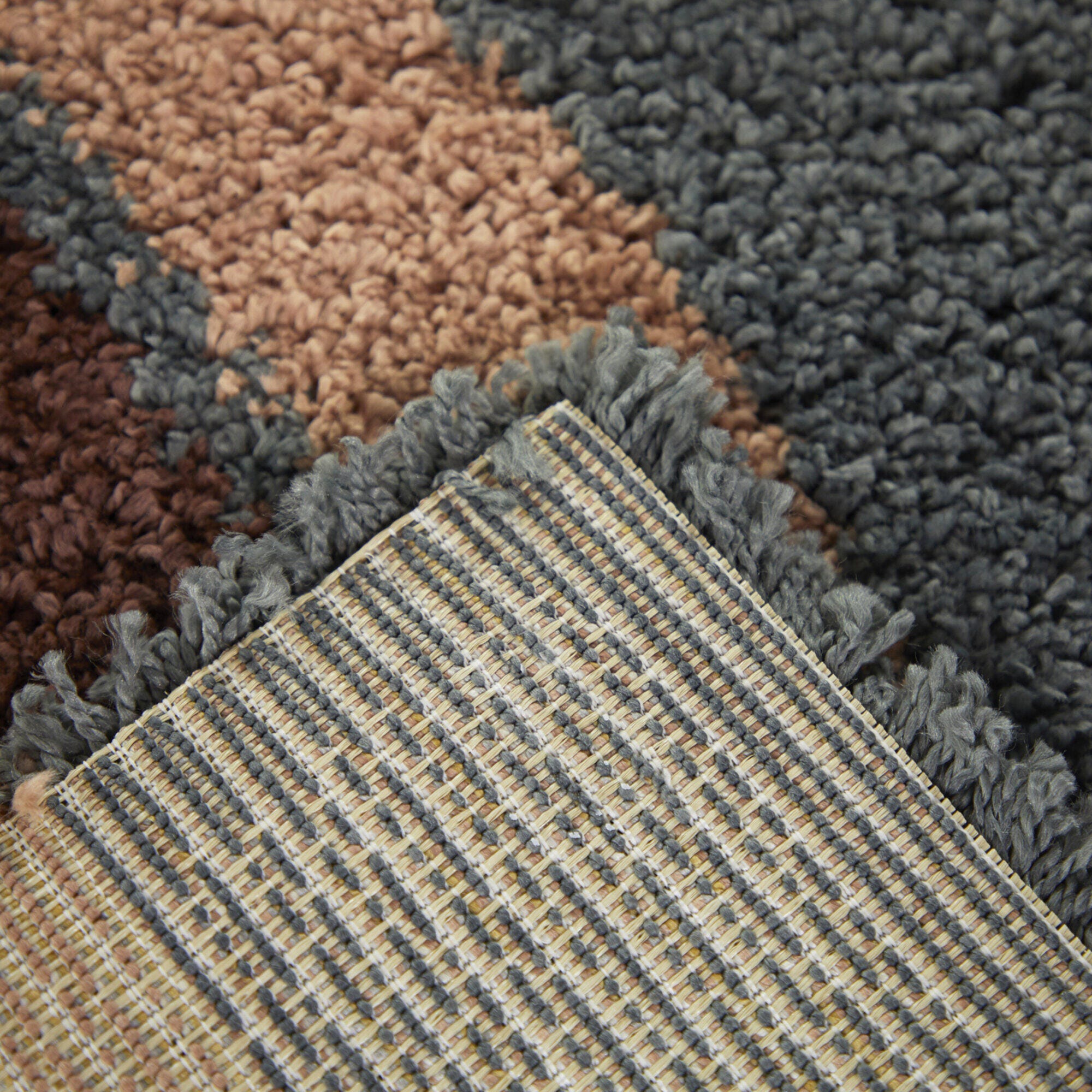 Balta Rugs Kristina 4' 4" x 6' Area Rug, Dark Slate/Pink, large