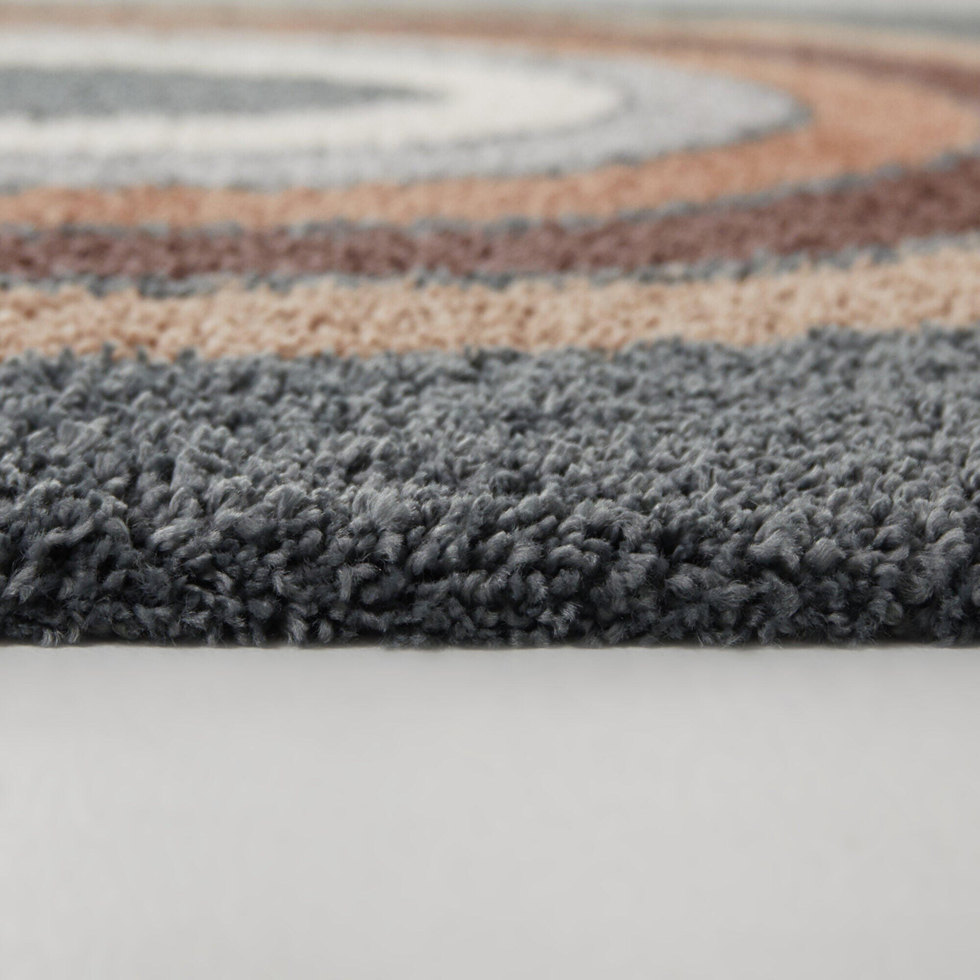 Balta Rugs Kristina 4' 4" x 6' Area Rug, Dark Slate/Pink, large
