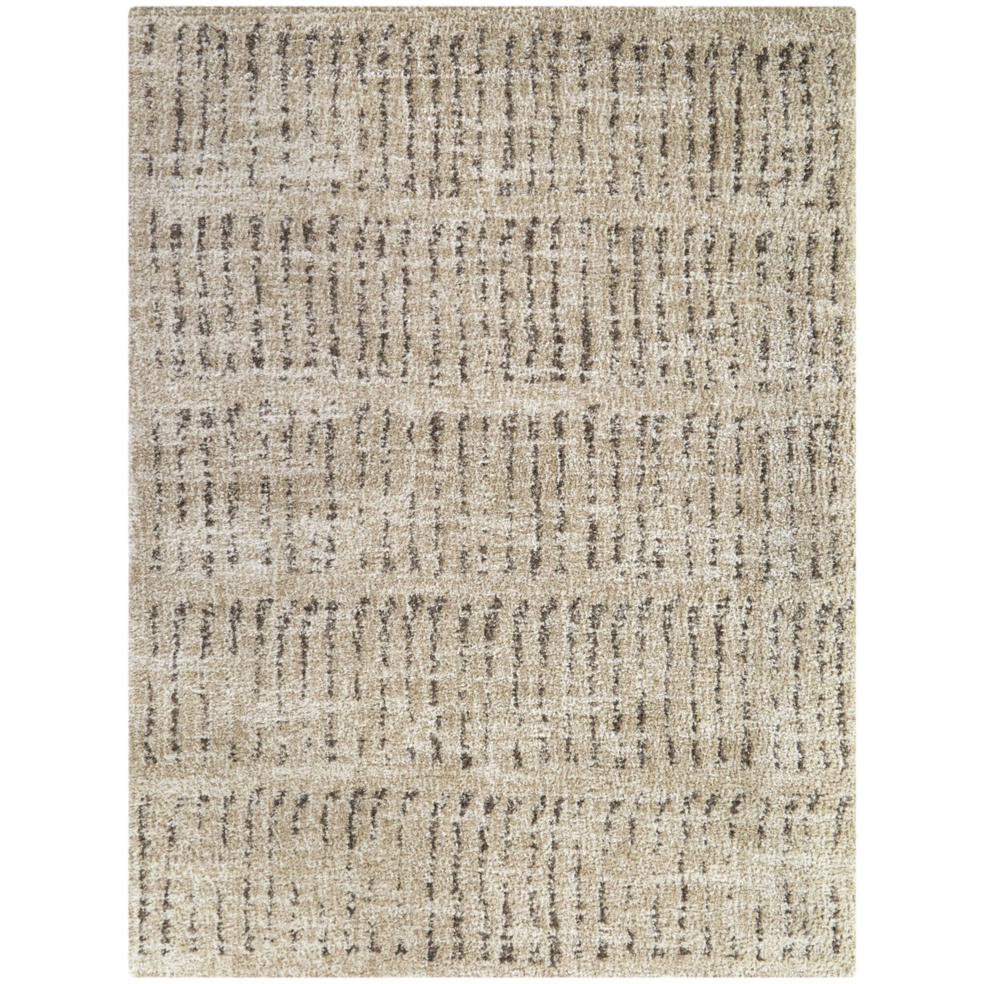 Balta Hodder Modern Striped 5' 3" x 7' Area Rug, Beige, large