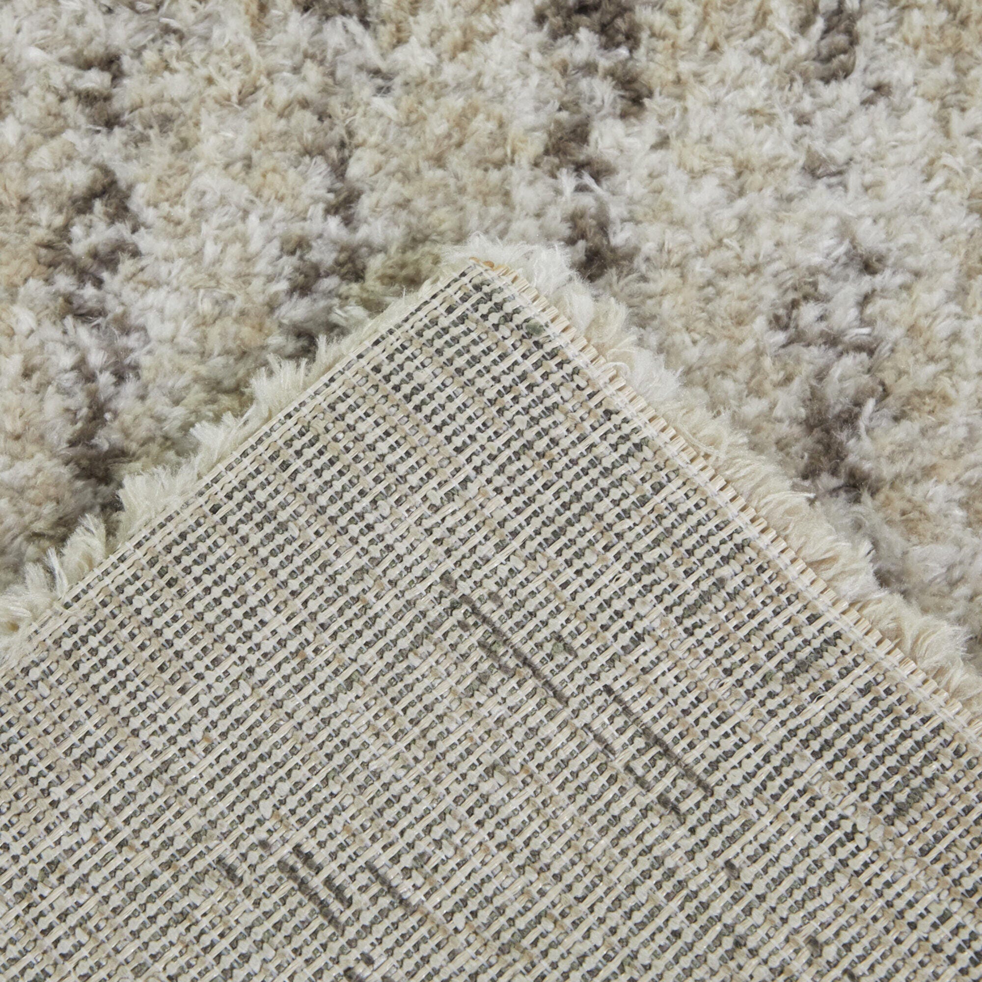 Balta Hodder Modern Striped 5' 3" x 7' Area Rug, Beige, large