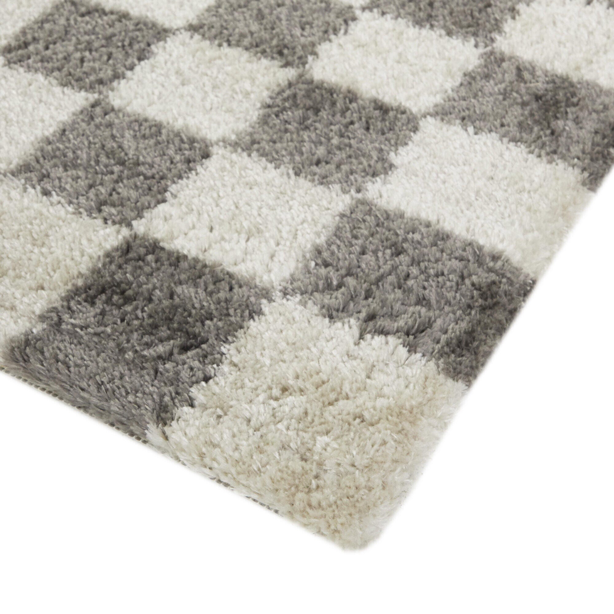 Balta Havill Classic Checkered 5' 3" x 7' Area Rug, Charcoal, large