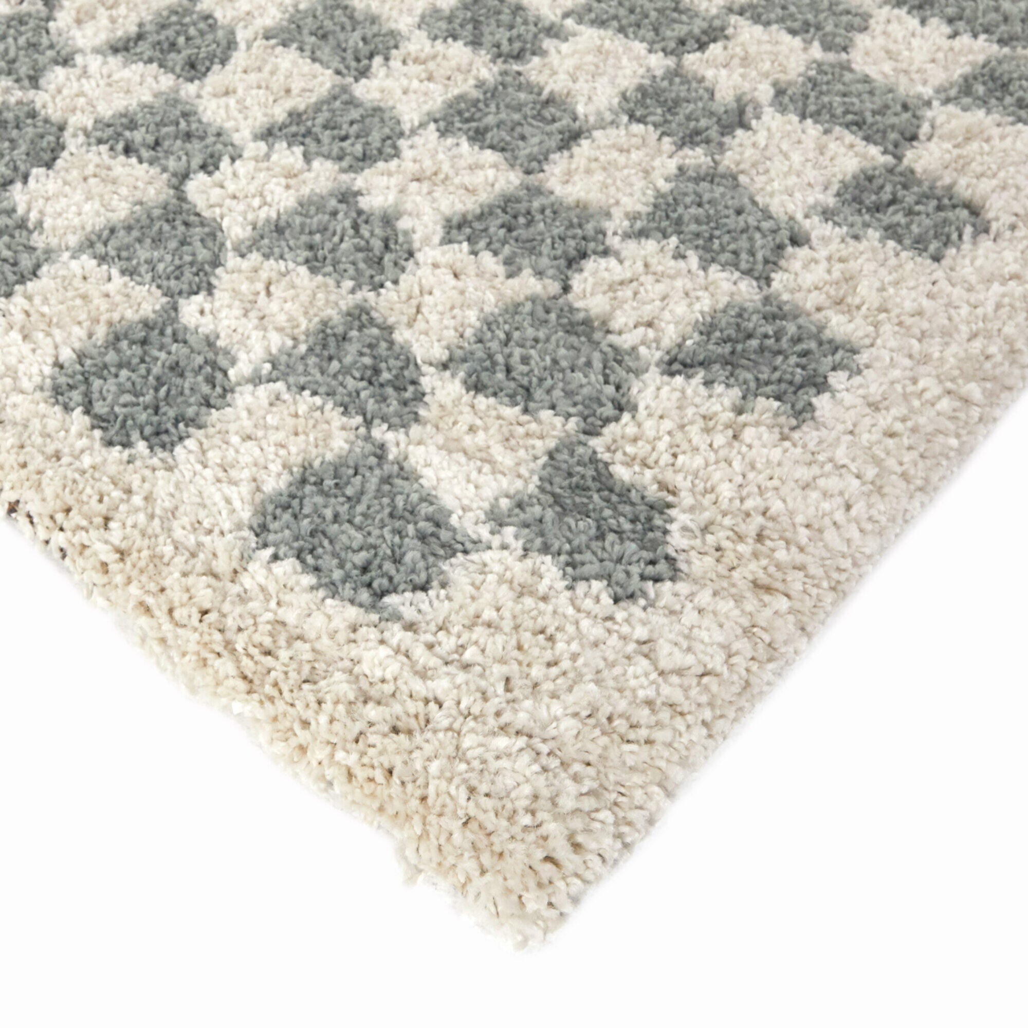 Balta Covey Checkered Shag 8' 9" x 12' Area Rug, Sage, large