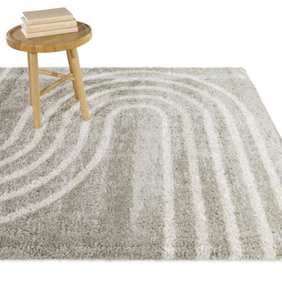 Balta Belfort Modern Stripe 5' 3" x 7' Area Rug, Sage, rollover