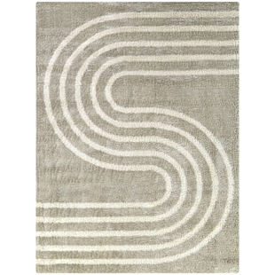 Balta Belfort Modern Stripe 5' 3" x 7' Area Rug, Sage, large