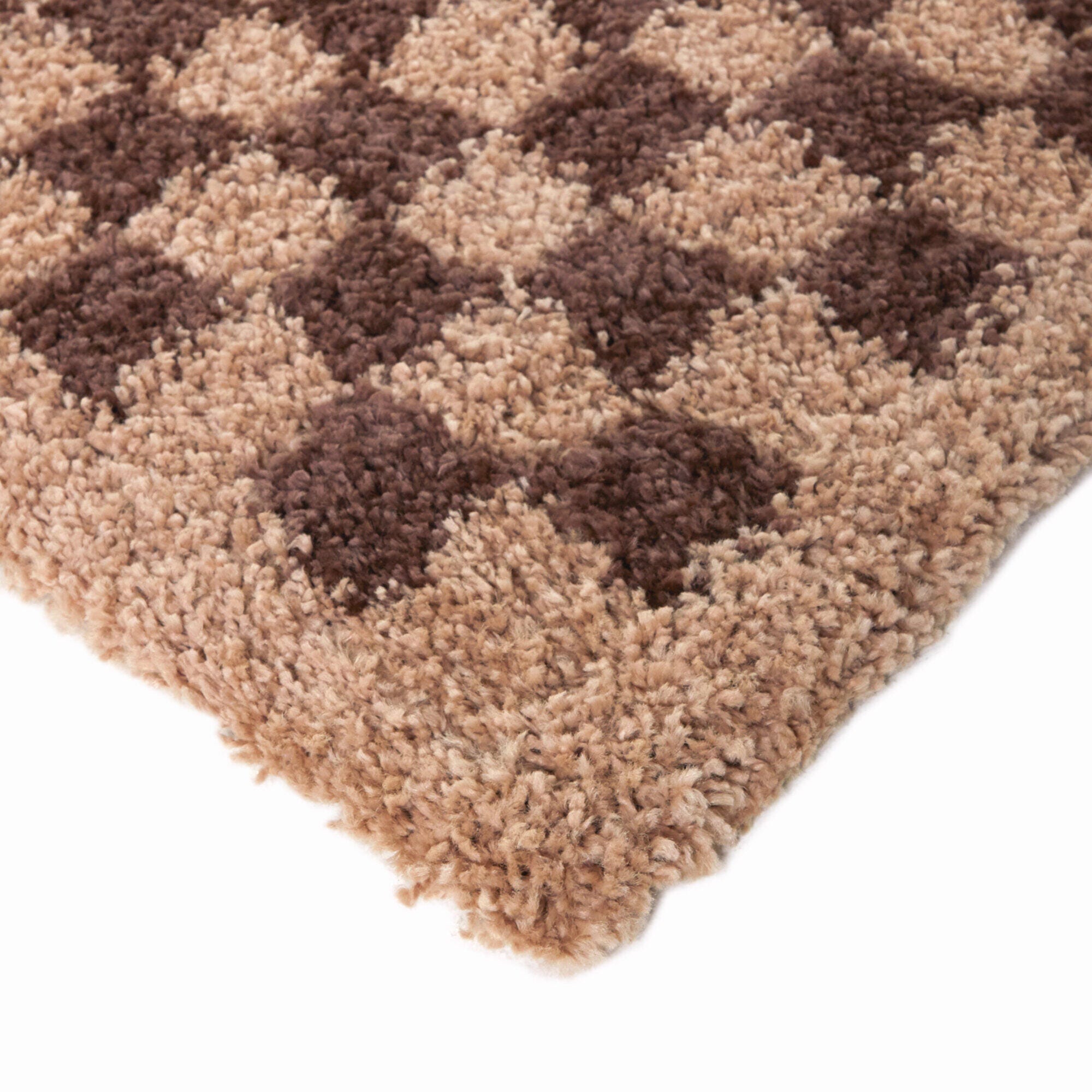 Balta Covey Checkered Shag 7' 10" x 10' Area Rug, Burgundy/Blush, large