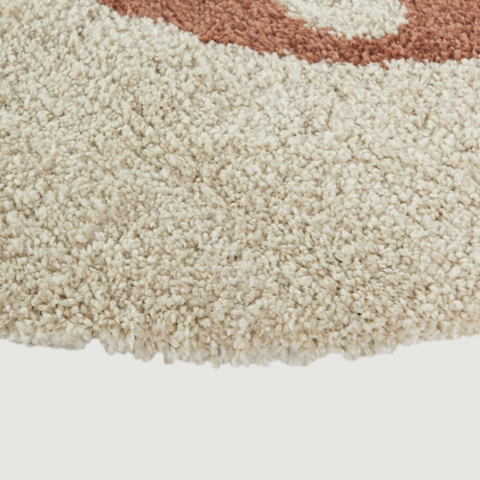 Balta Mushroom Kids Nature 5' 3" x 7' Area Rug, Cream, large