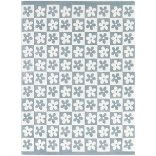 Balta Ambrose Modern Floral 5' 3" x 7' Area Rug, Blue, large