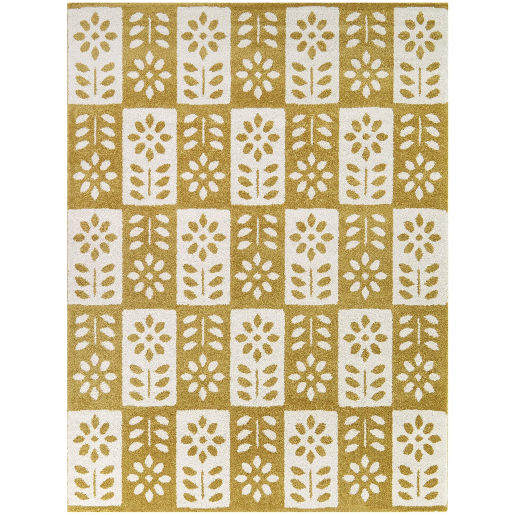 Balta Karol Modern Floral 7' 10" x 10' Area Rug, Gold, large
