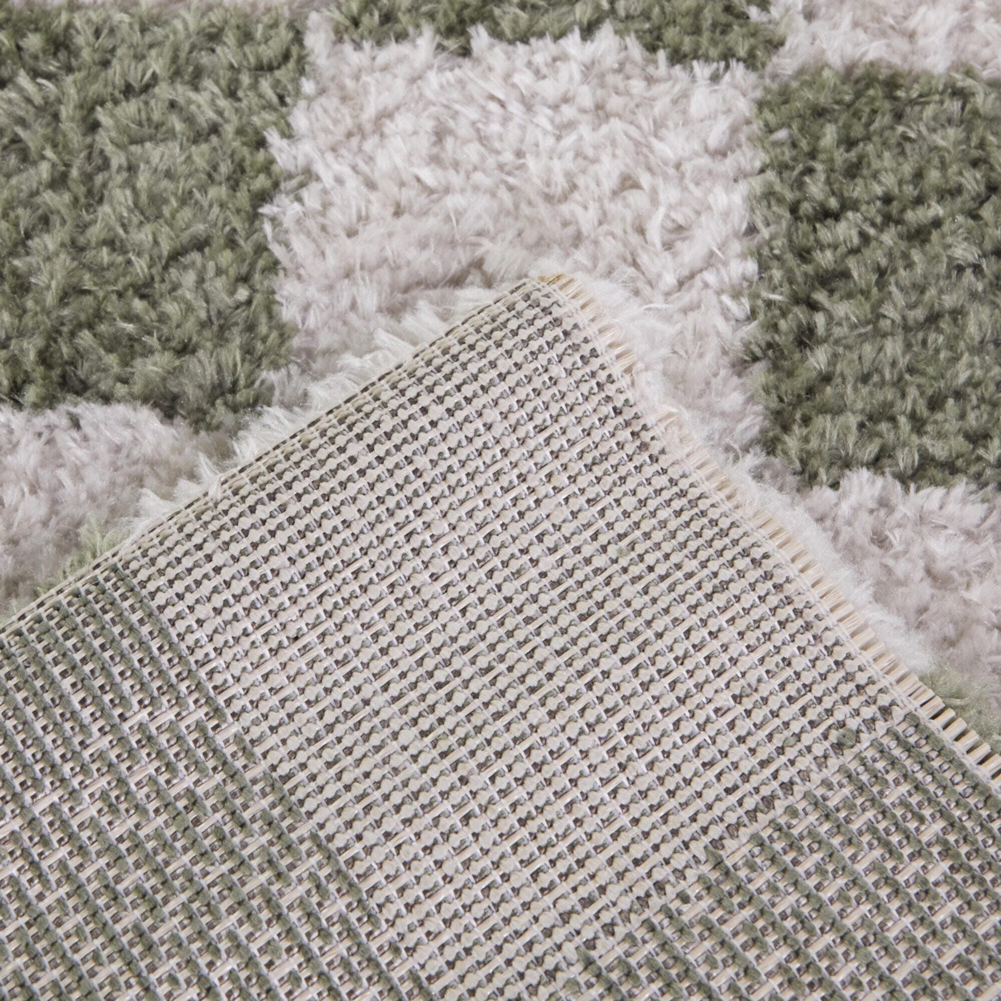 Balta Havill Classic Checkered 5' 3" x 7' Area Rug, Green, large
