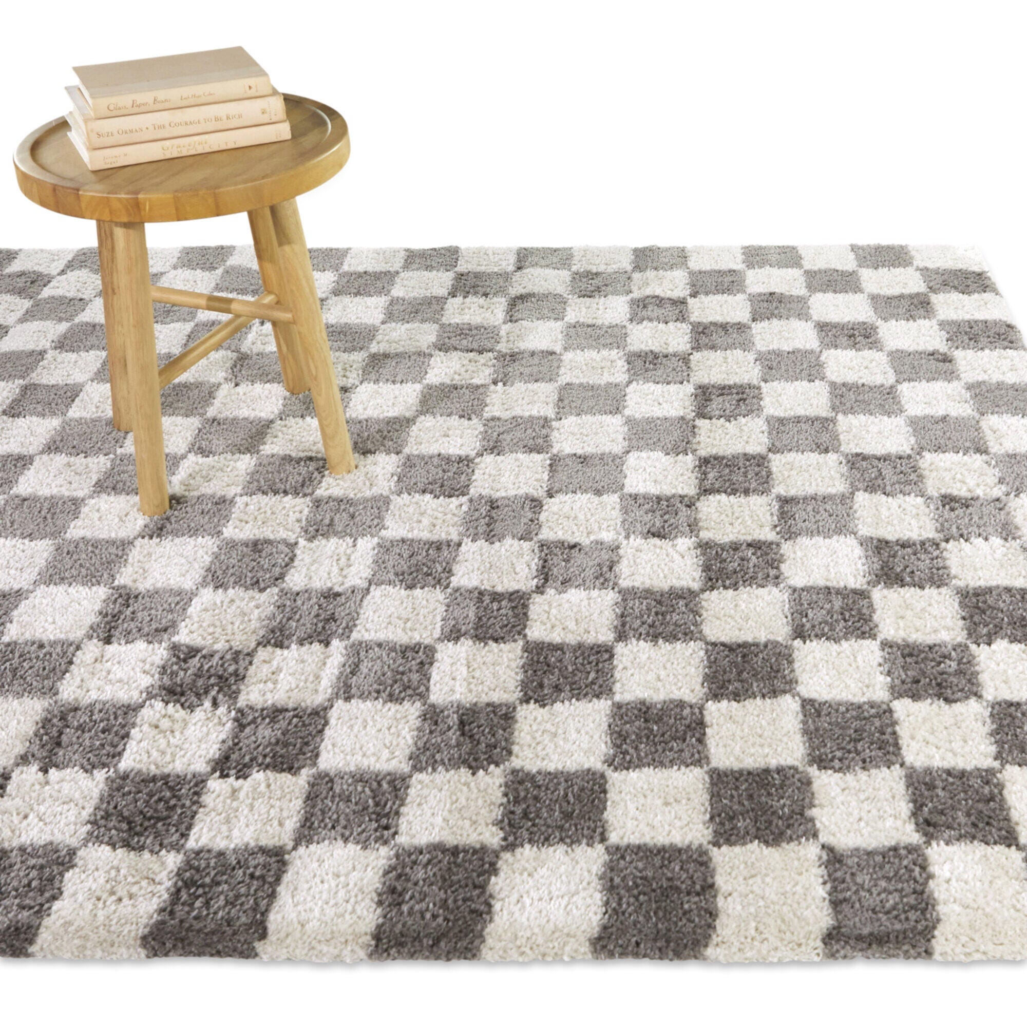 Balta Havill Classic Checkered 7' 10" x 10' Area Rug, Charcoal, rollover