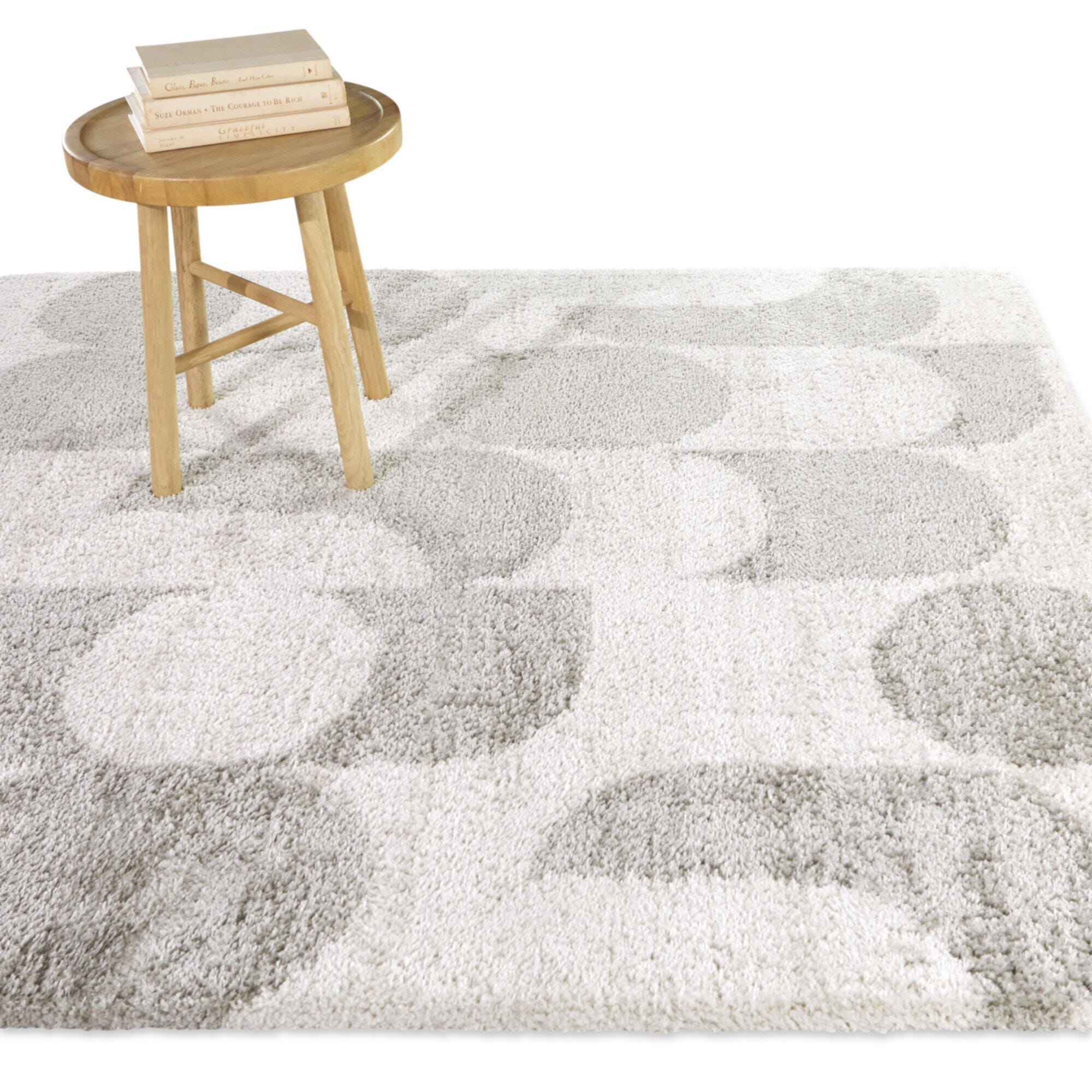 Balta Cesaire Modern Abstract 5' 3" x 7' Area Rug, Gray, rollover
