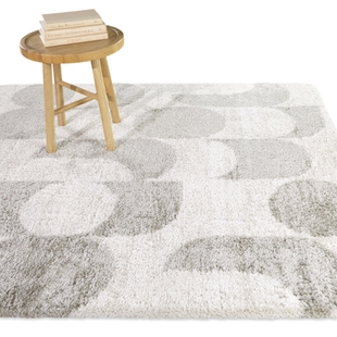 Balta Cesaire Modern Abstract 5' 3" x 7' Area Rug, Gray, rollover