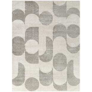 Balta Cesaire Modern Abstract 5' 3" x 7' Area Rug, Gray, large