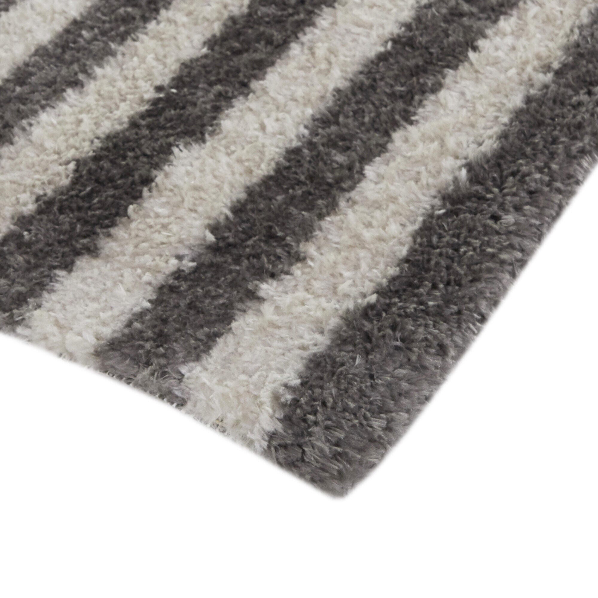 Balta Gerhard Modern Stripe 7' 10" x 10' Area Rug, Charcoal, large