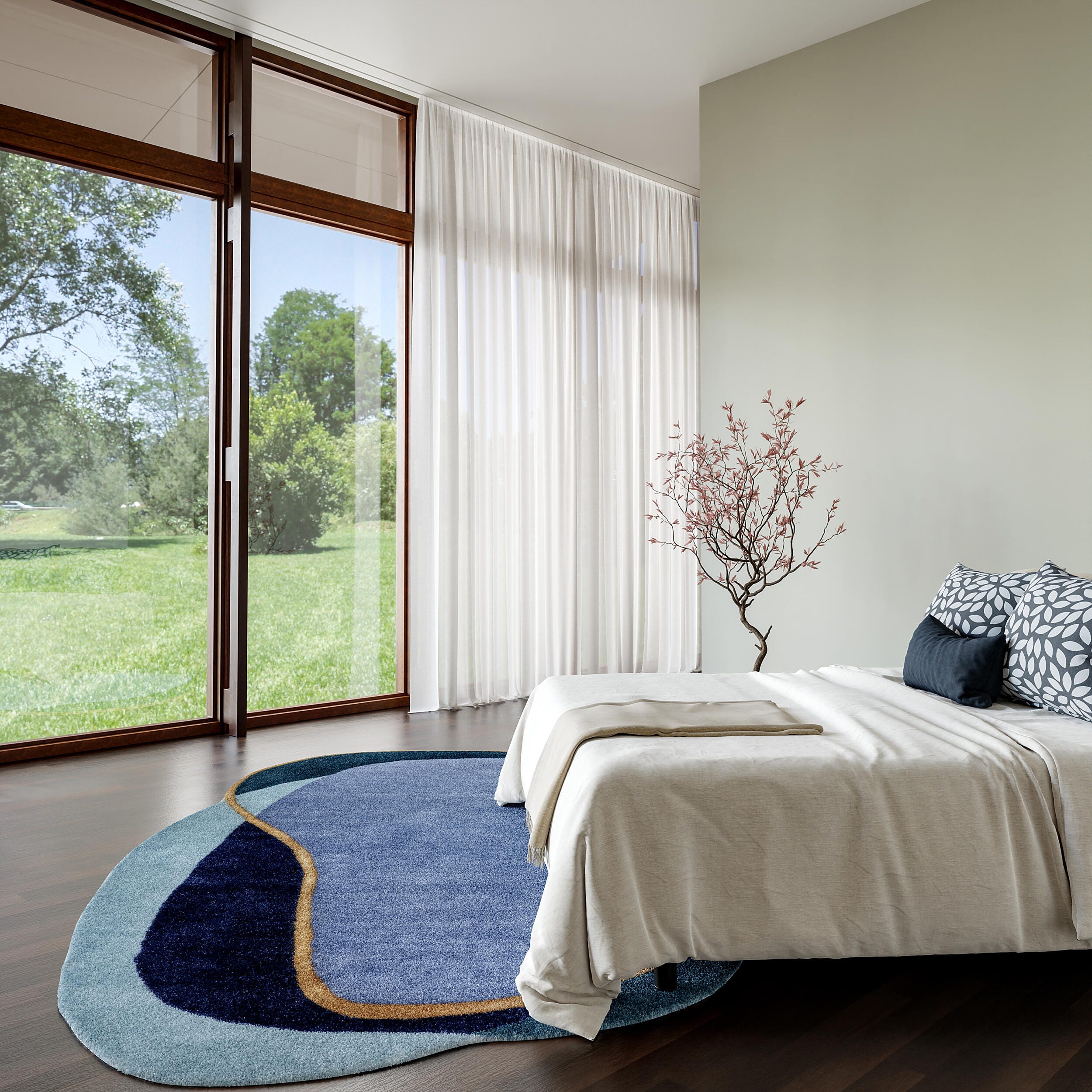 Nuloom Greenwich 4' x 6' Area Rug, Blue Multi, large