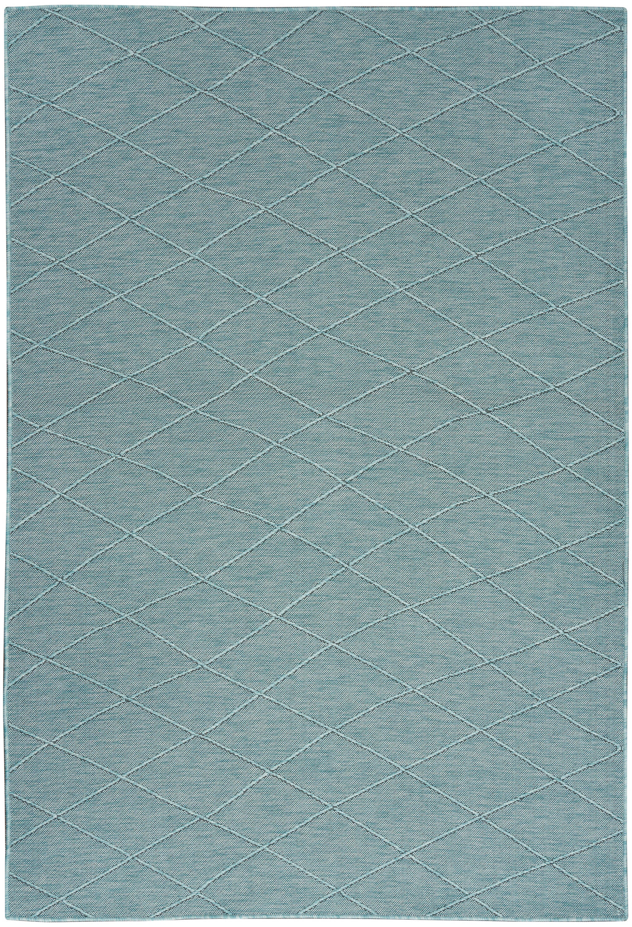 Nourison Home 5' x 7' Area Rug, Aqua, large