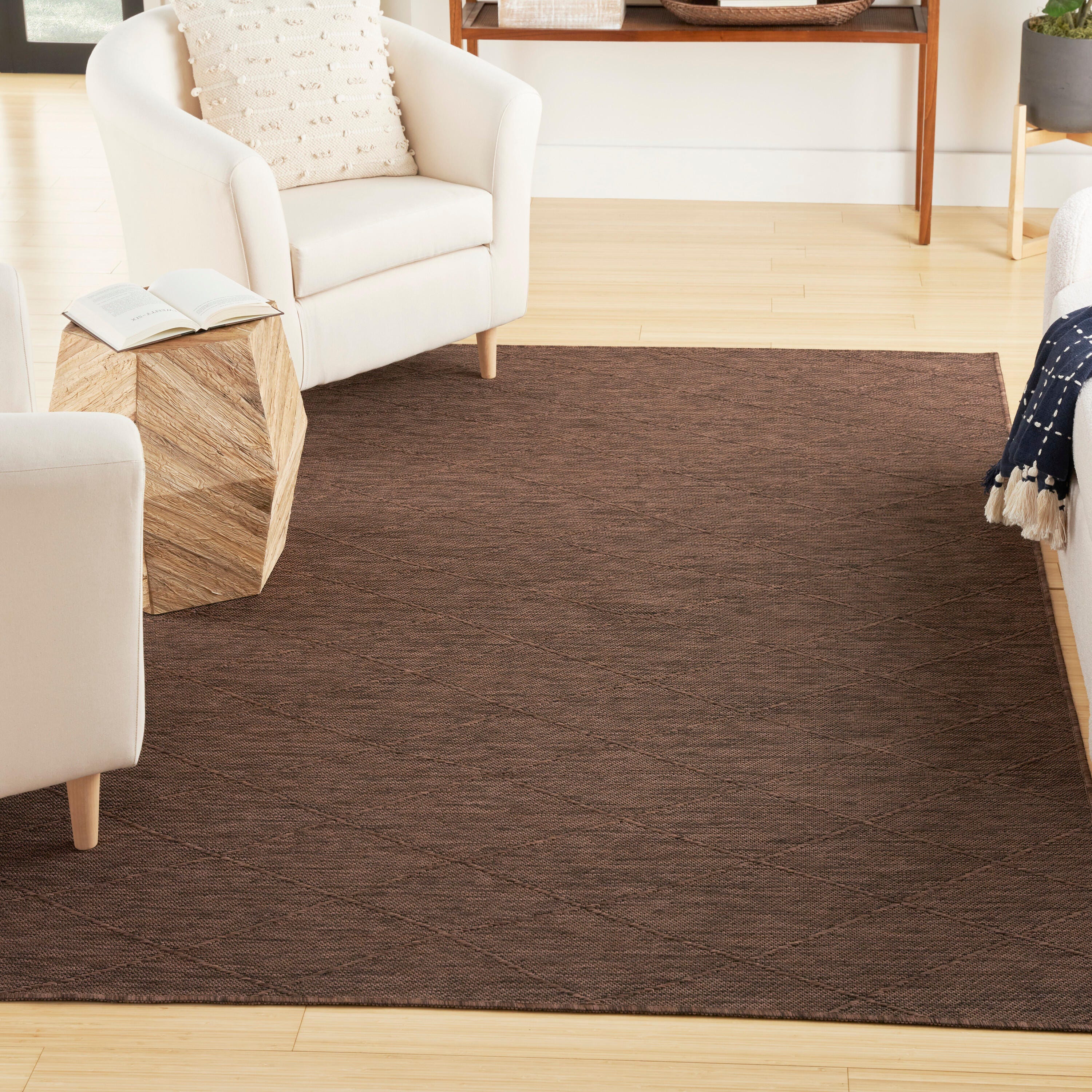 Nourison Home 5' x 7' Area Rug, Mocha, rollover