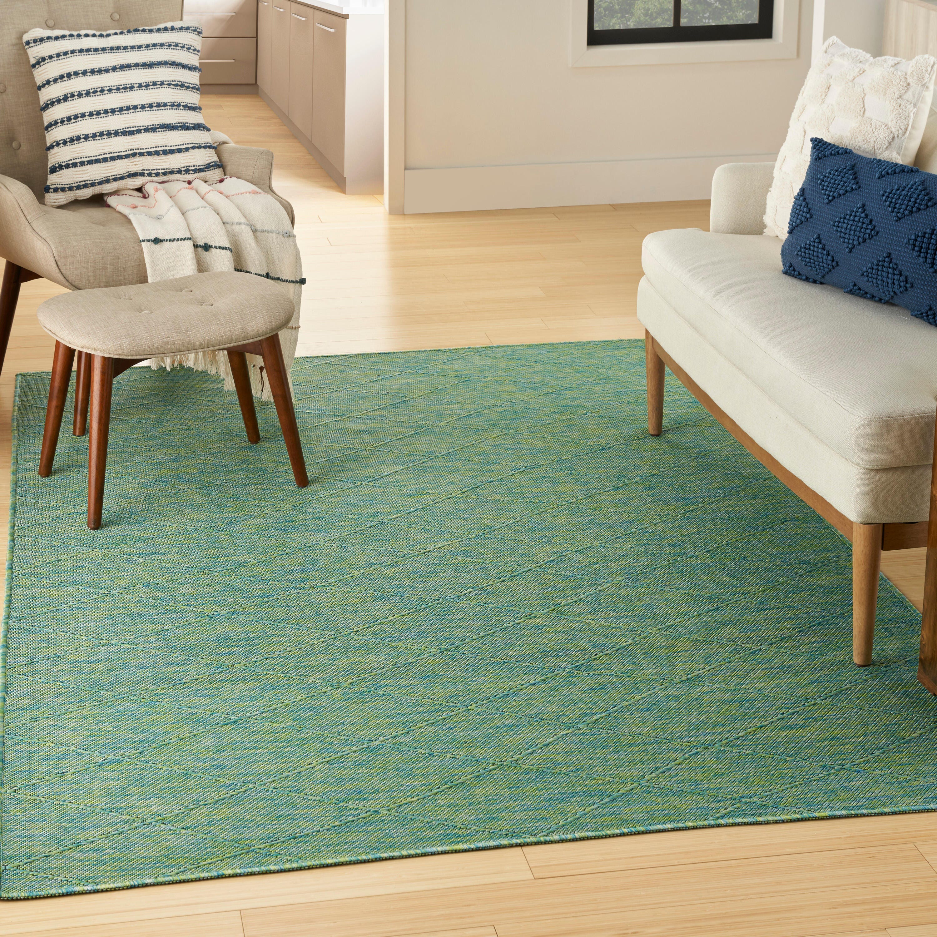 Nourison Home 7' x 10' Area Rug, Blue/Green, rollover