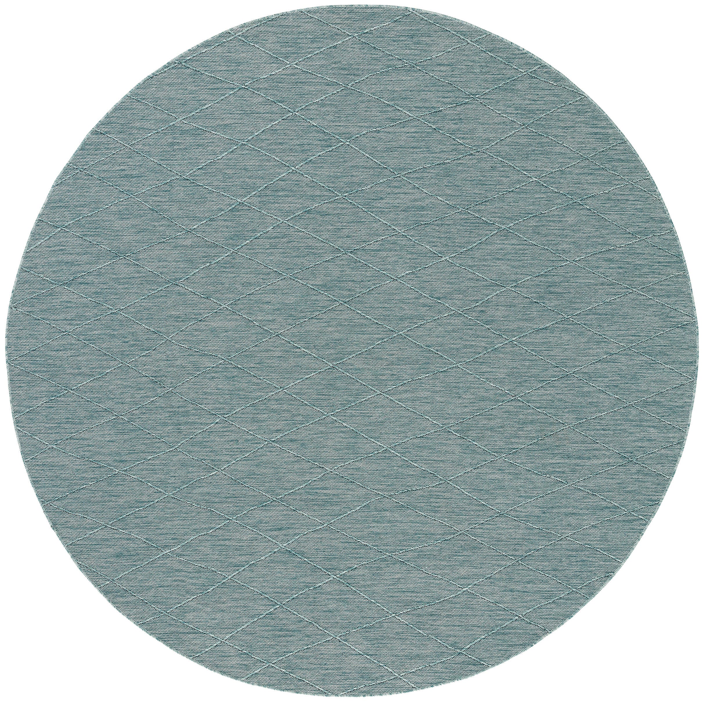 Nourison Home 8' Round Area Rug, Aqua, large
