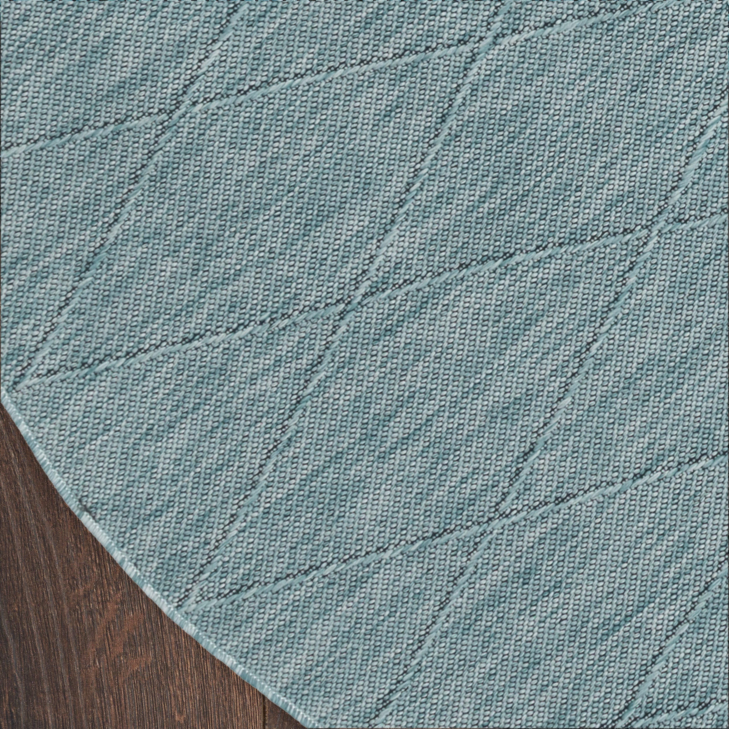Nourison Home 8' Round Area Rug, Aqua, large