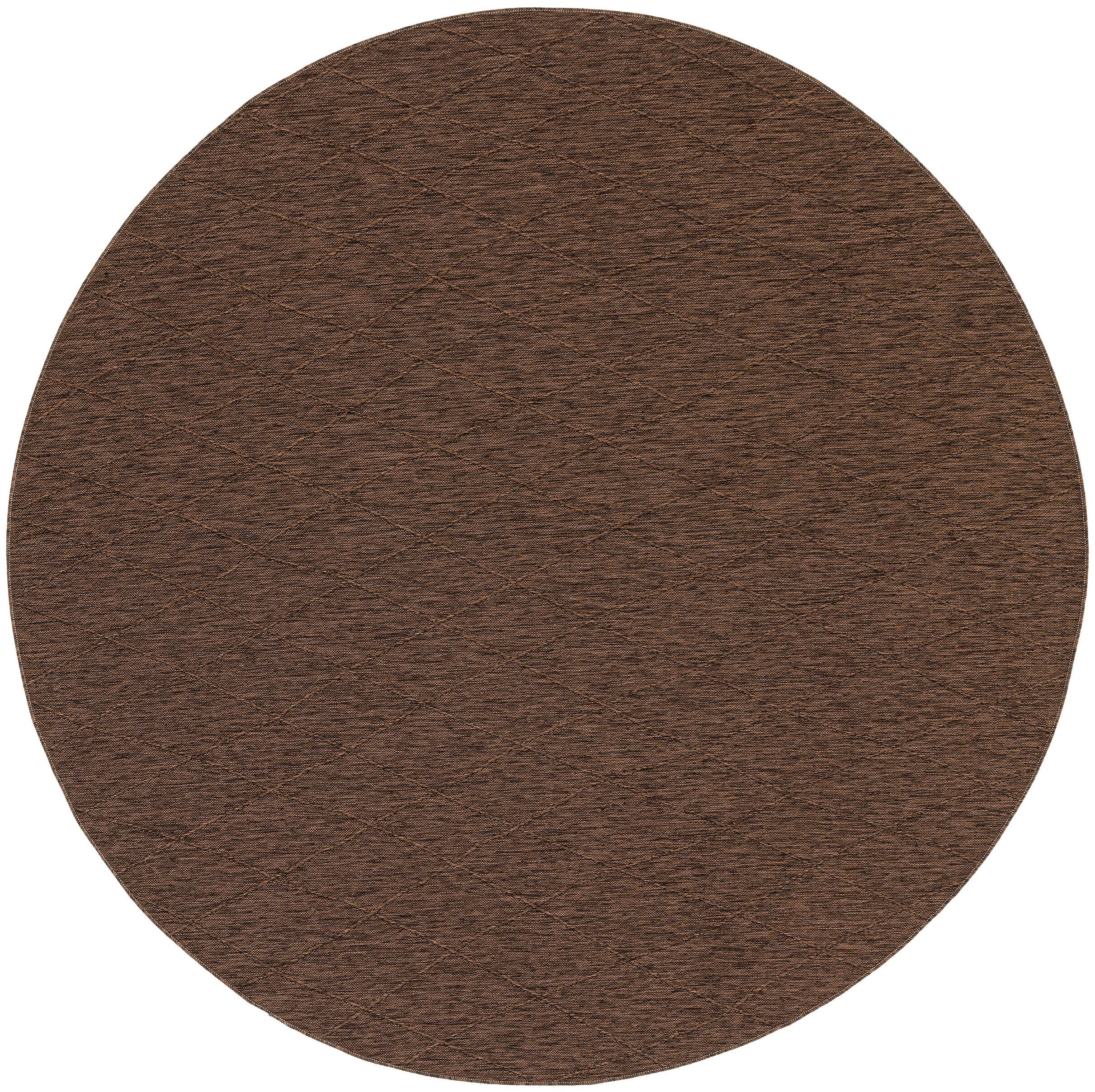 Nourison Home 8' Round Area Rug, Mocha, large