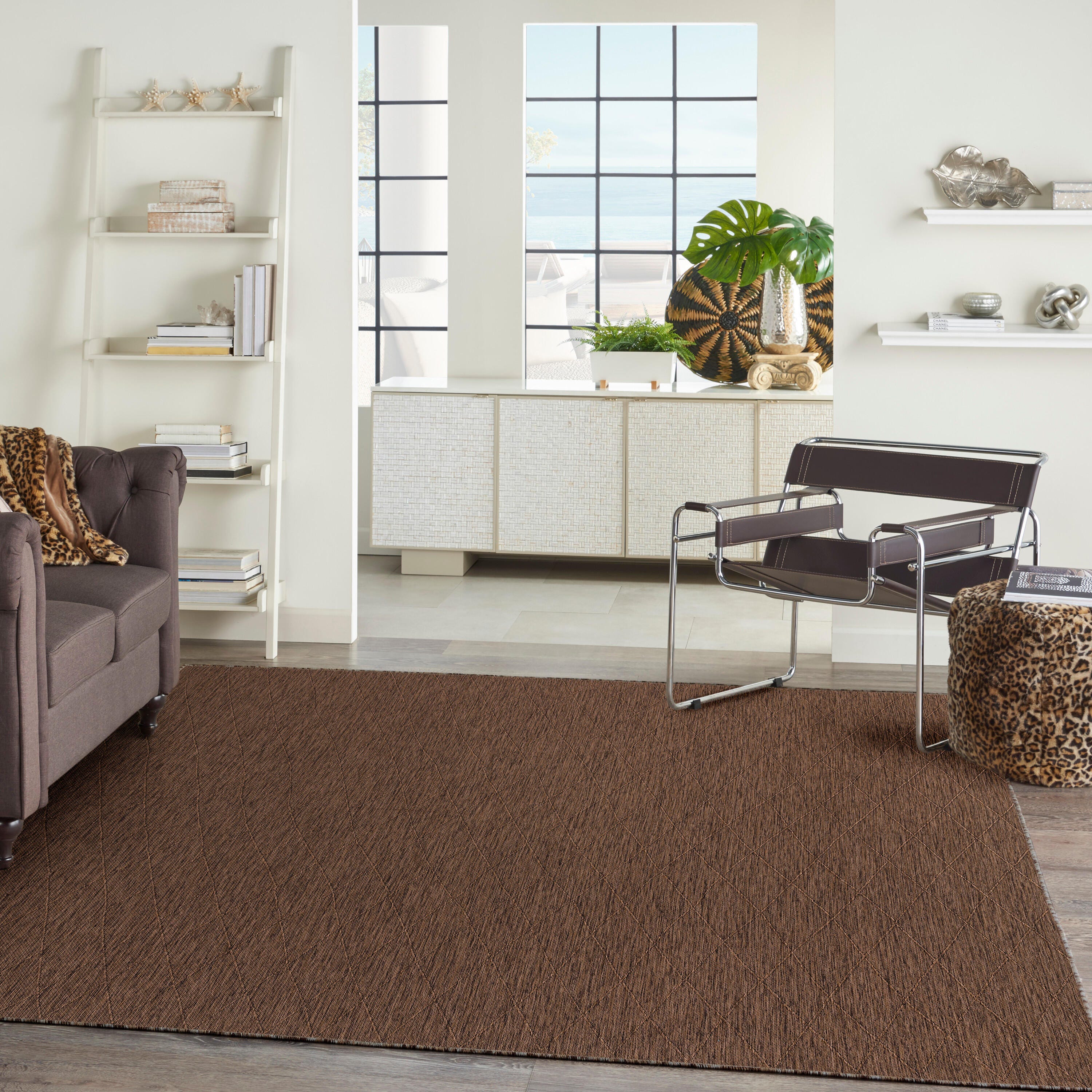 Nourison Home 9' x 12' Area Rug, Mocha, rollover