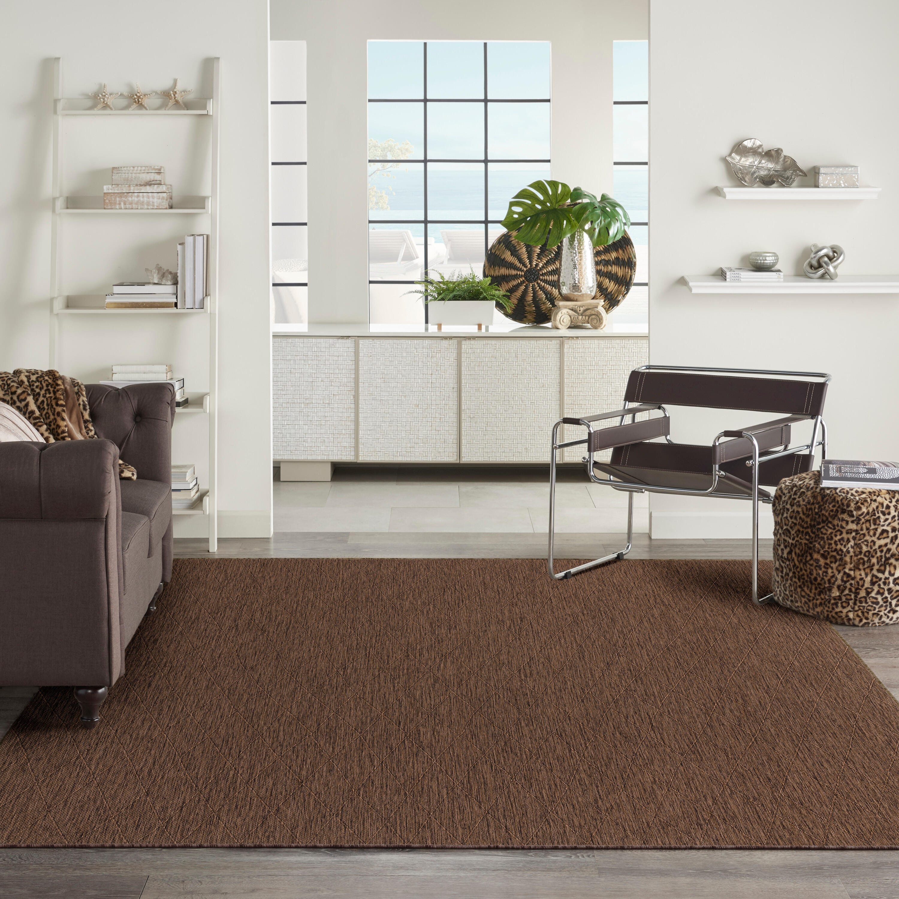 Nourison Home 9' x 12' Area Rug, Mocha, large