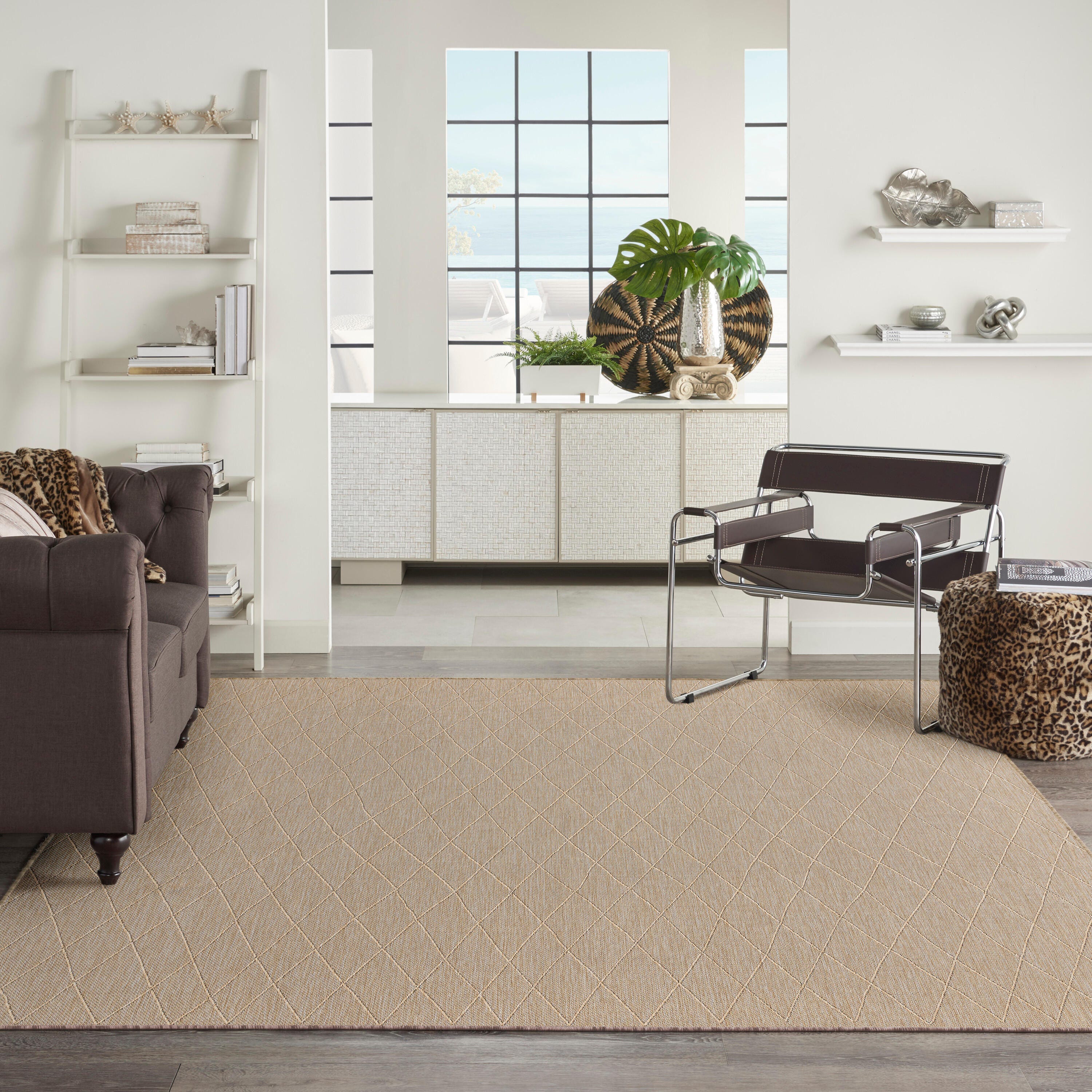 Nourison Home 9' x 12' Area Rug, Natural, large