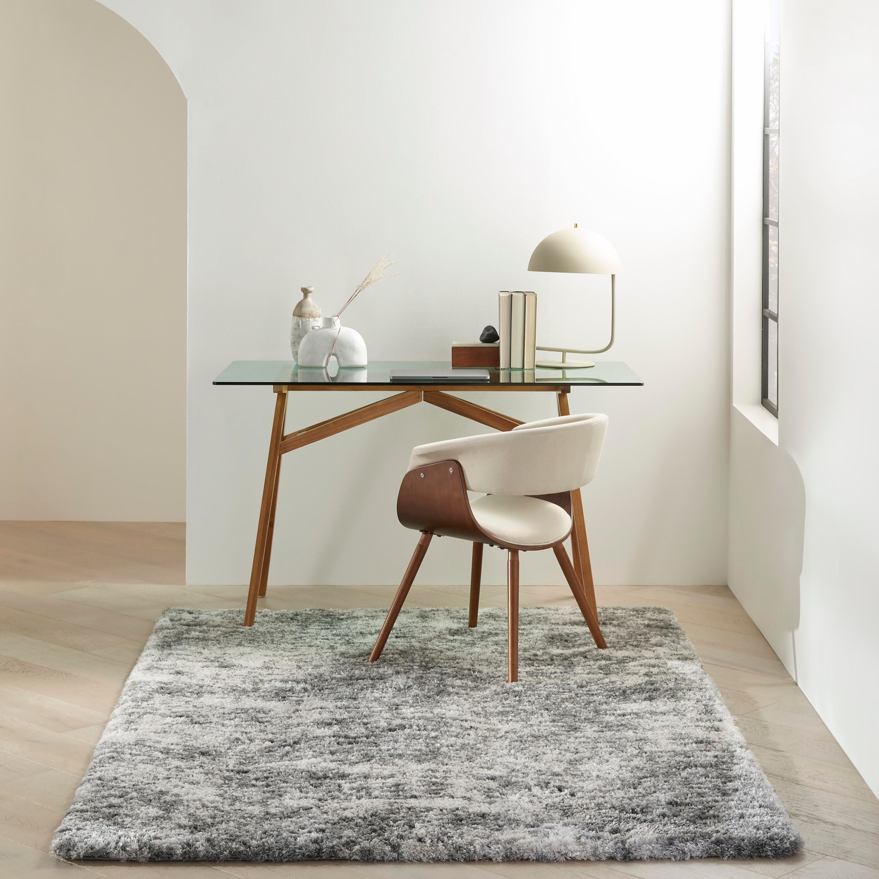 Nourison Home Mixed Dreamy Shag Rug, Charcoal Gray, large
