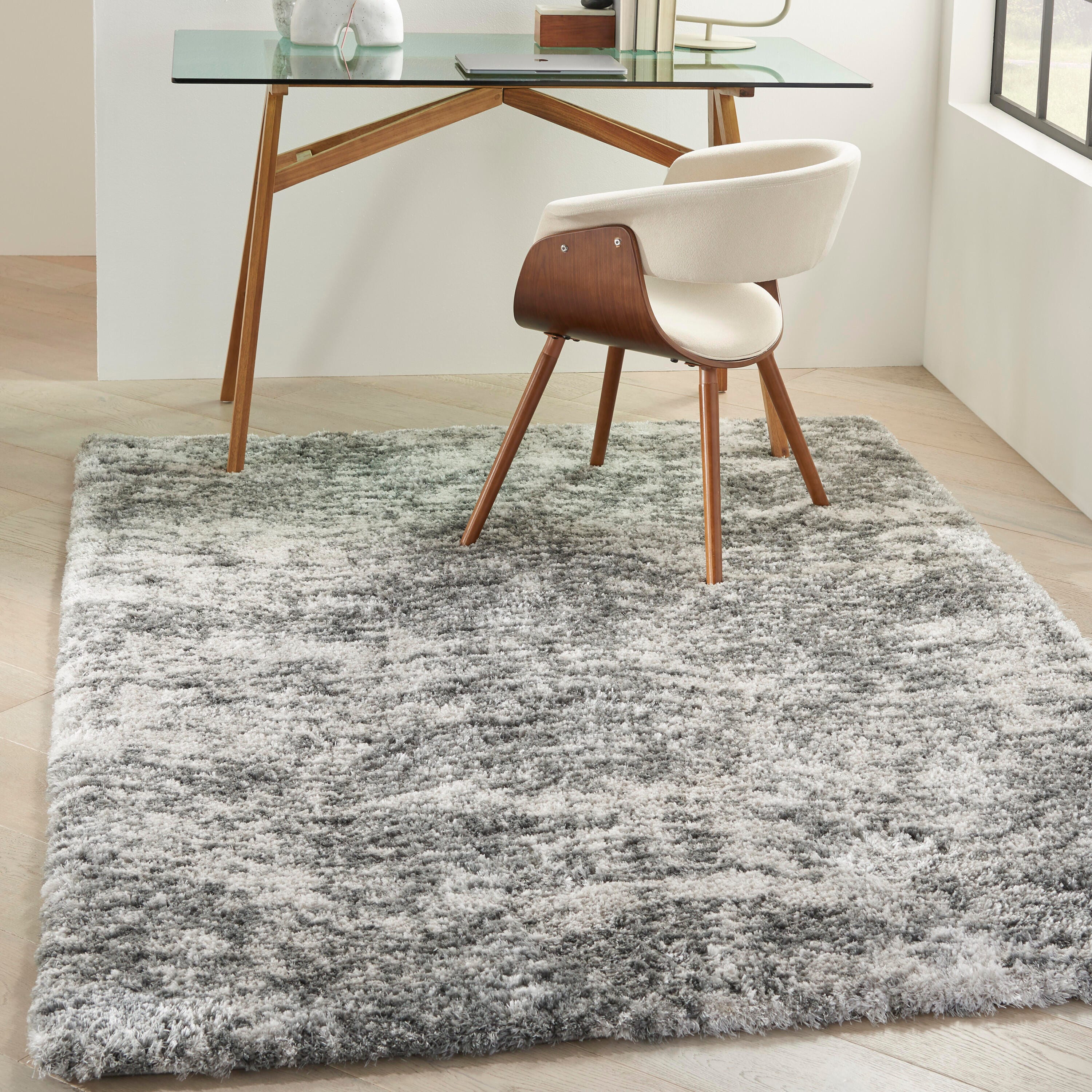 Nourison Home Mixed Dreamy Shag Rug, Charcoal Gray, rollover