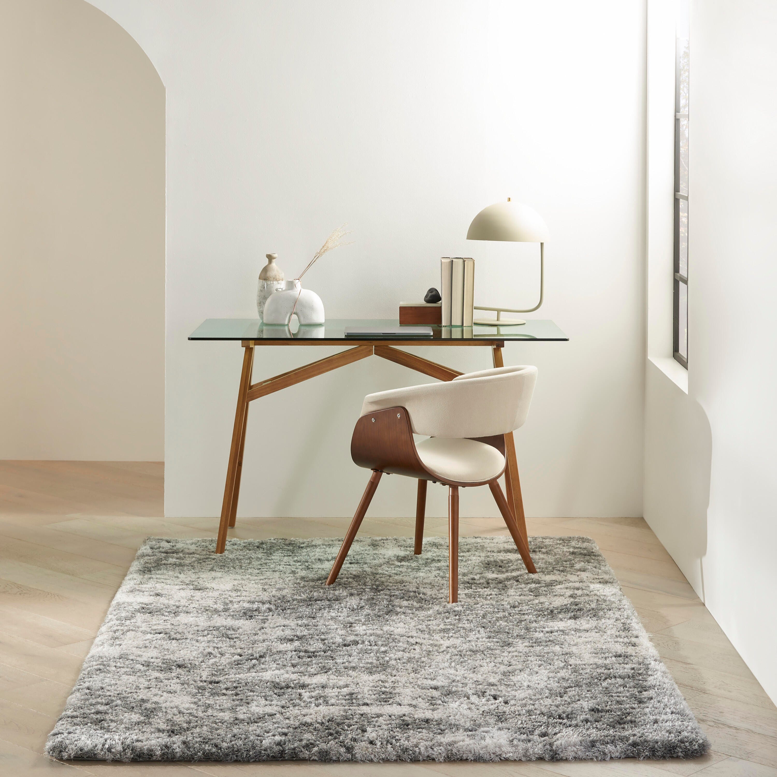 Nourison Home Mixed Dreamy Shag Rug, Charcoal Gray, large