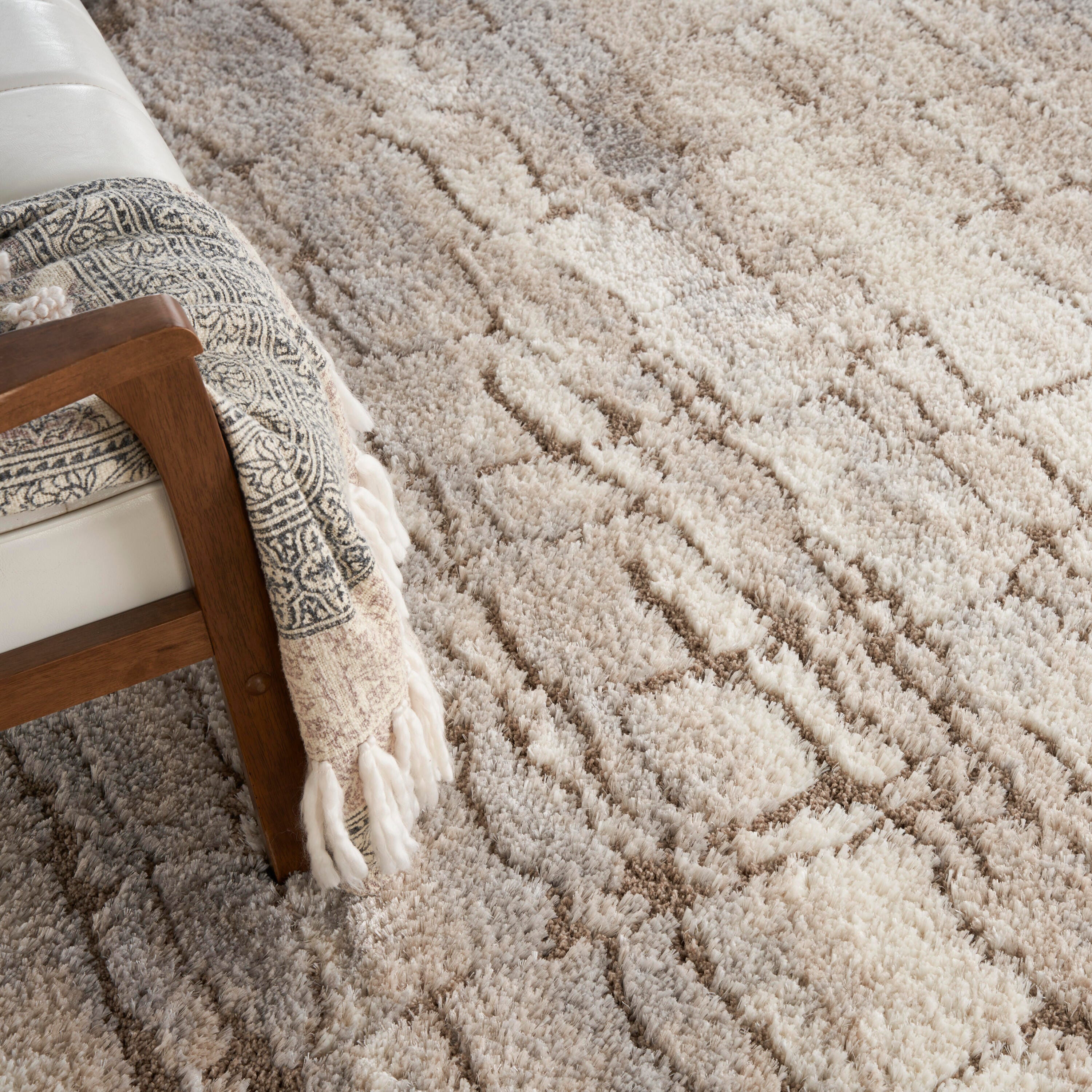Nourison Home Dreamy Shag Rug, Ivory Beige, large