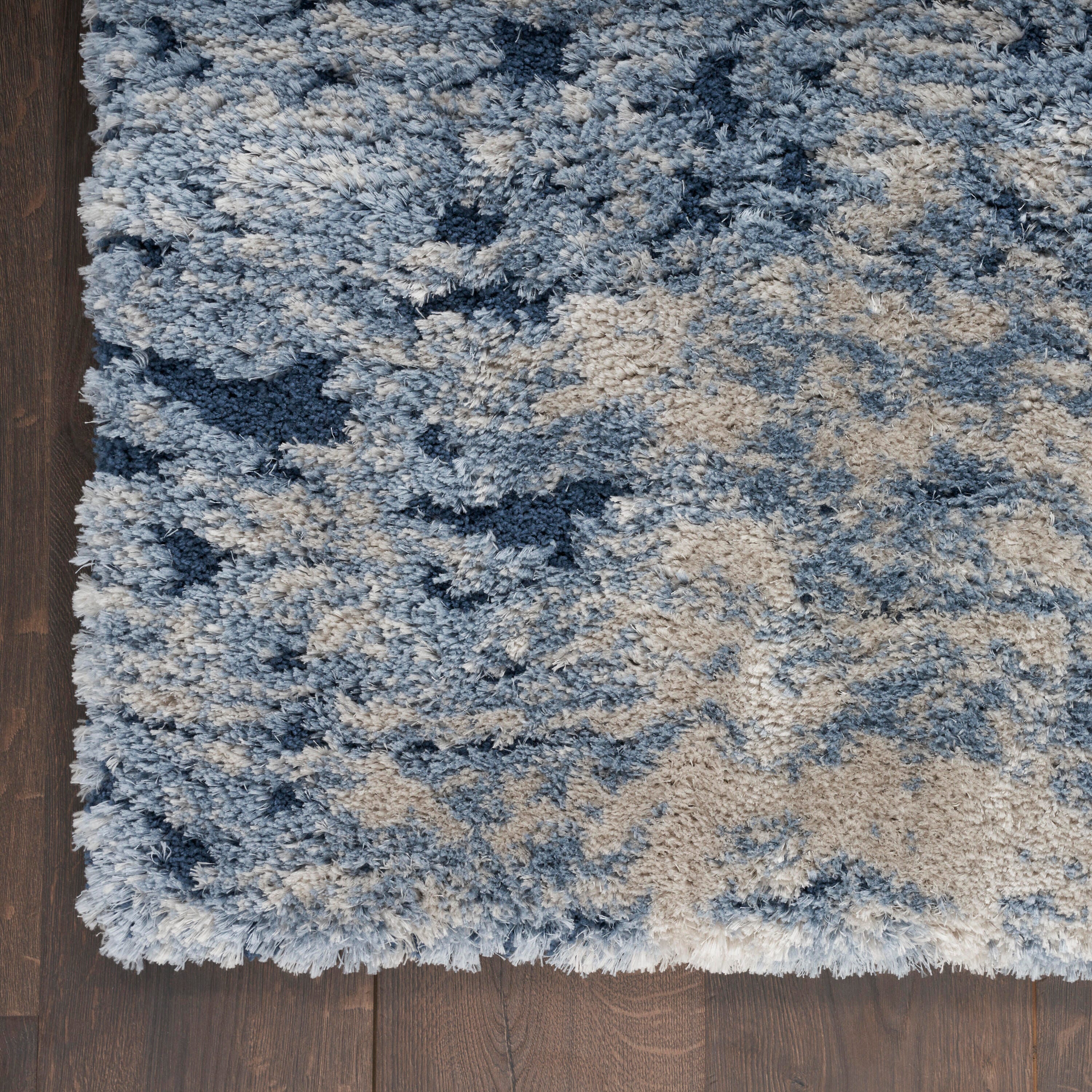 Nourison Home Waves Dreamy Shag Rug, Light Blue, large