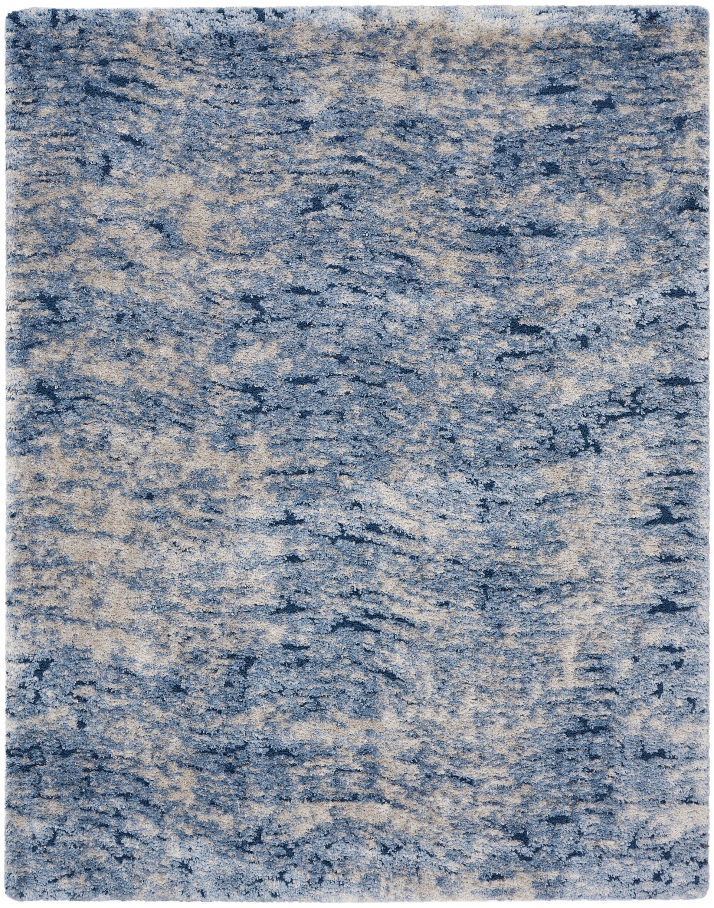 Nourison Home Waves Dreamy Shag Rug, Light Blue, large