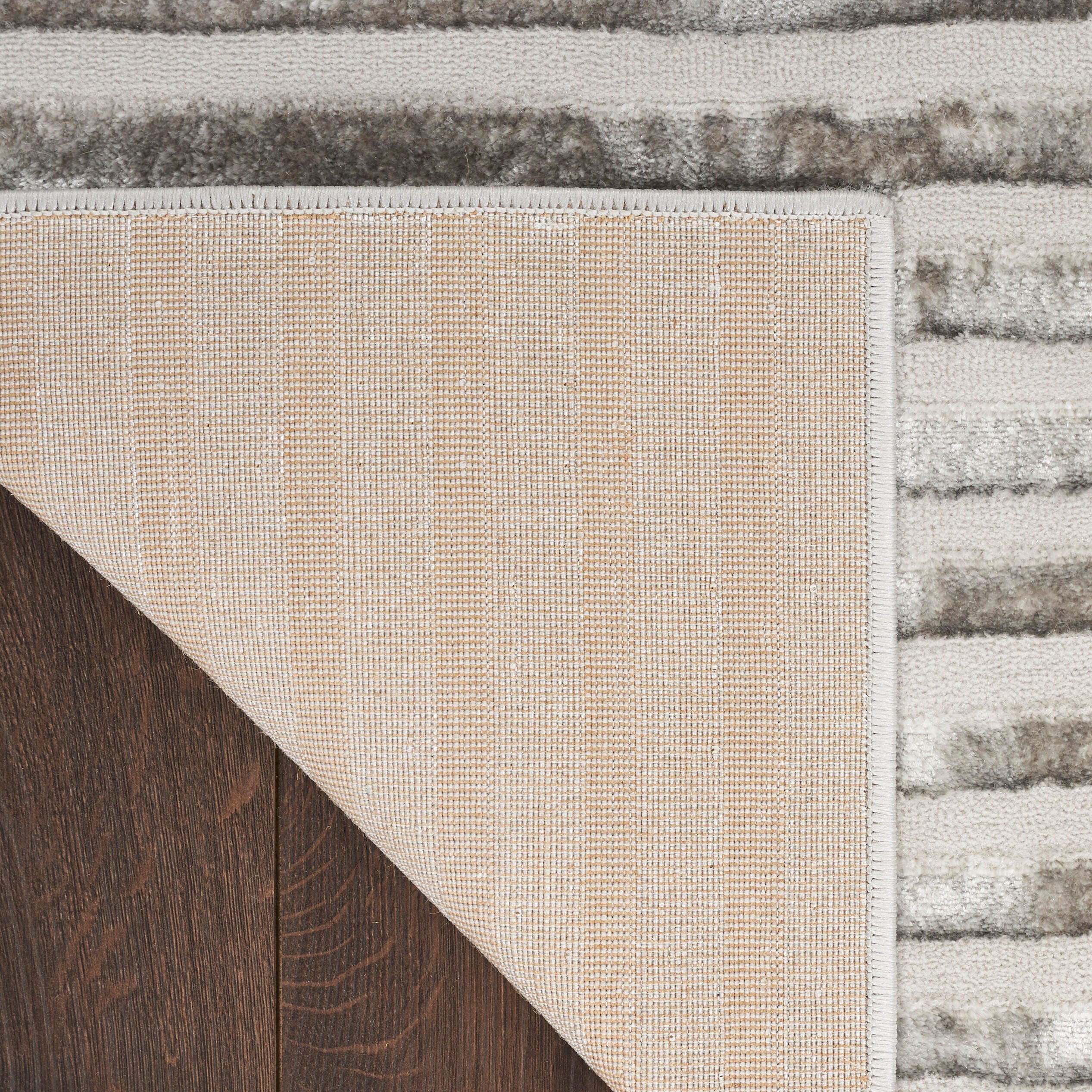 Nourison Home Brushstrokes 2'2" x 7'6" Area Rug, Silver/Gray, large