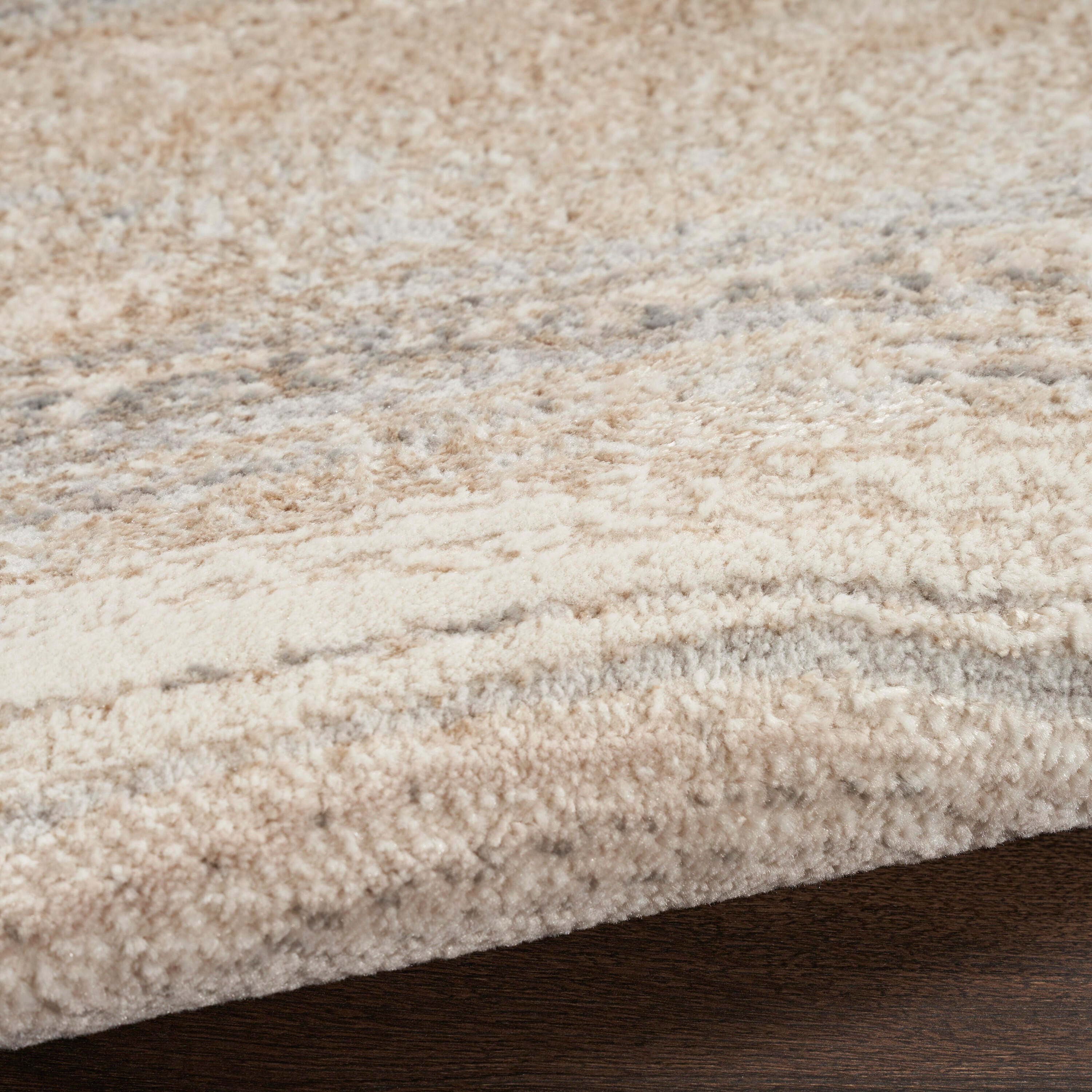 Nourison Home Brushstrokes 2'2" x 7'6" Area Rug, Cream/Gray, large