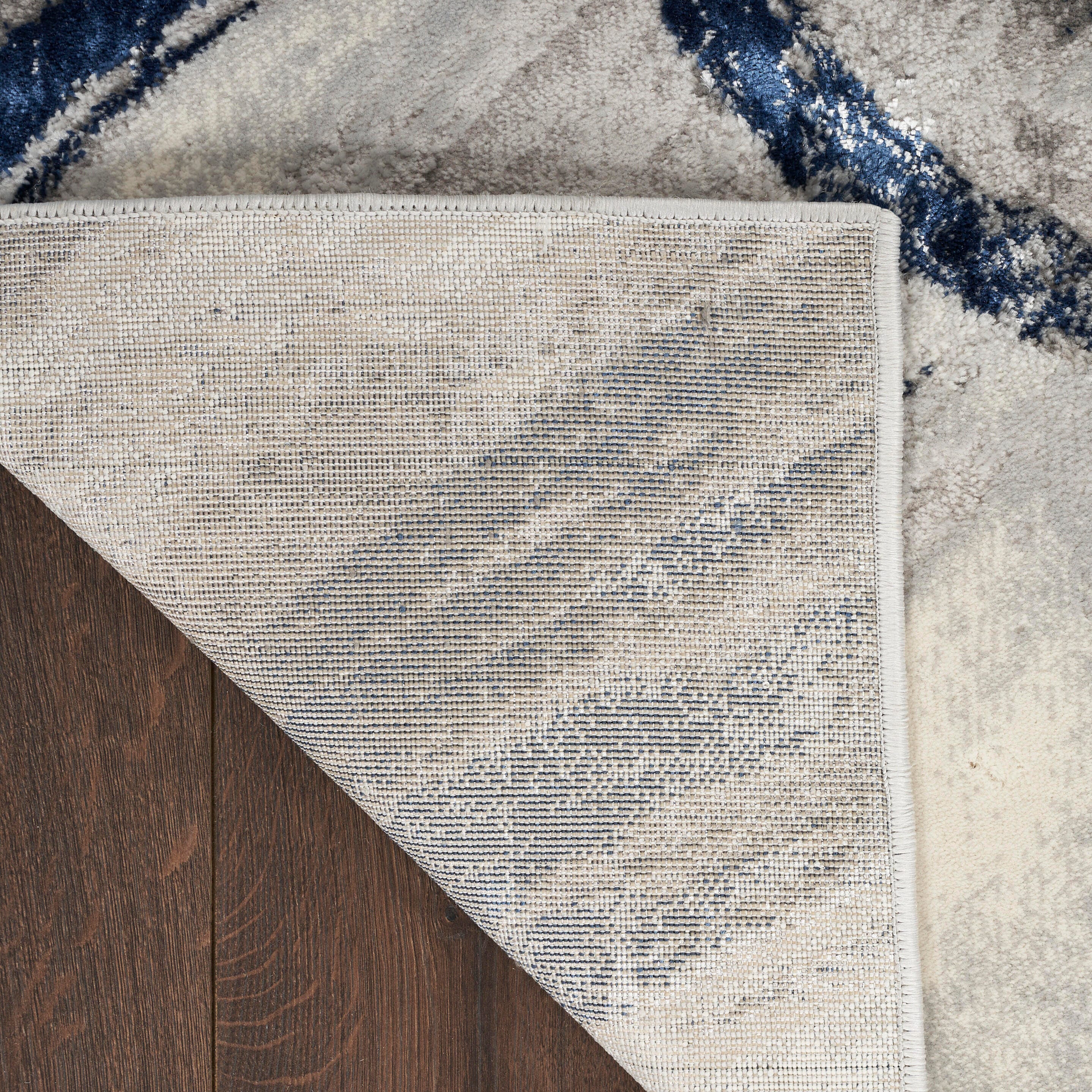 Nourison Home Brushstrokes 7'10" x 9'10" Area Rug, Gray/Navy, large