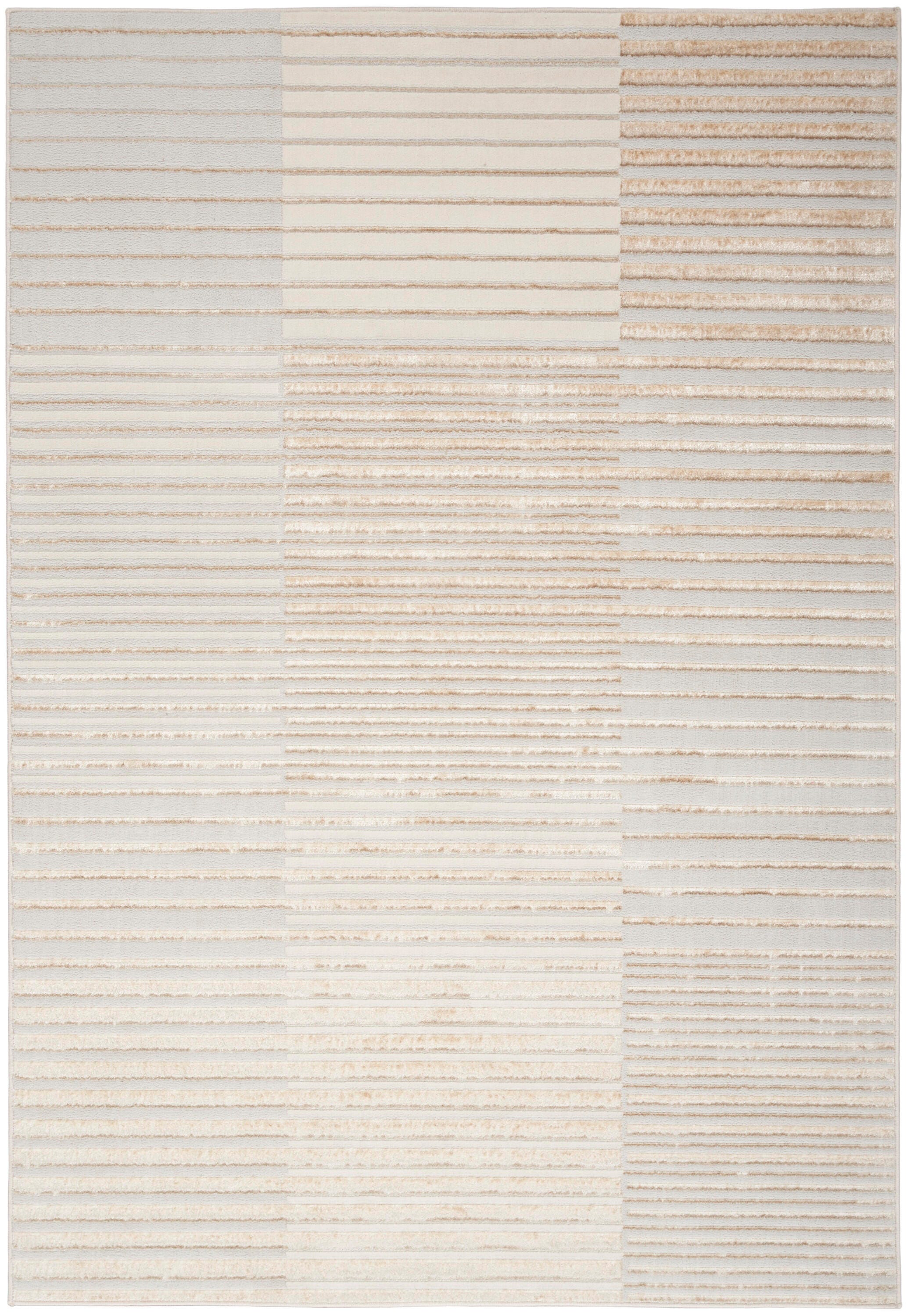 Nourison Home Brushstrokes 5'3" x 7'3" Area Rug, Beige/Silver, large
