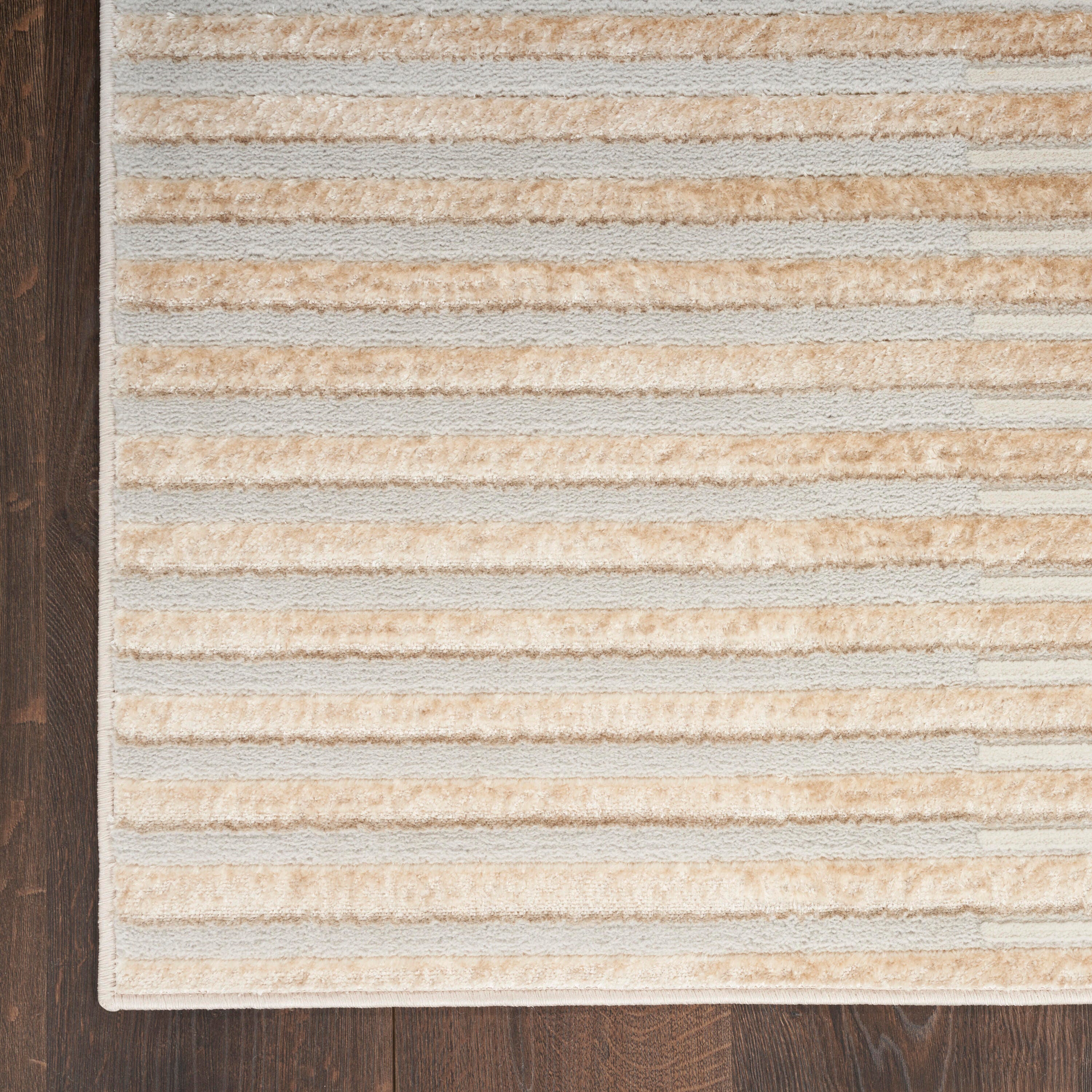 Nourison Home Brushstrokes 5'3" x 7'3" Area Rug, Beige/Silver, large