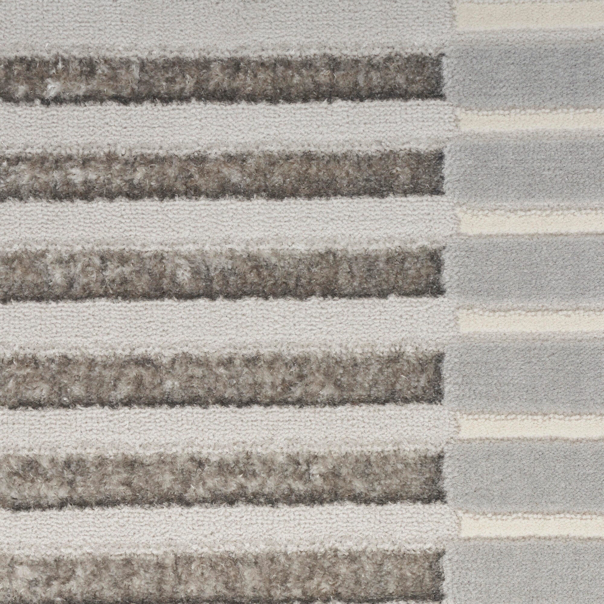 Nourison Home Brushstrokes 5'3" x 7'3" Area Rug, Silver/Gray, large