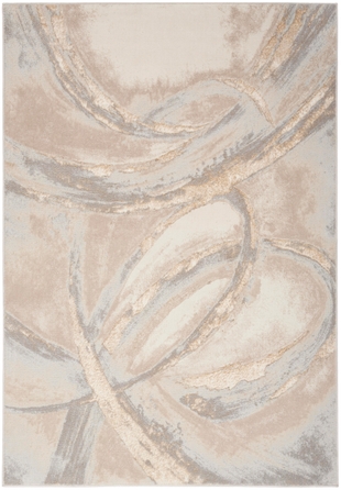 Nourison Home Brushstrokes 5'3" x 7'3" Area Rug, Beige/Gray, large