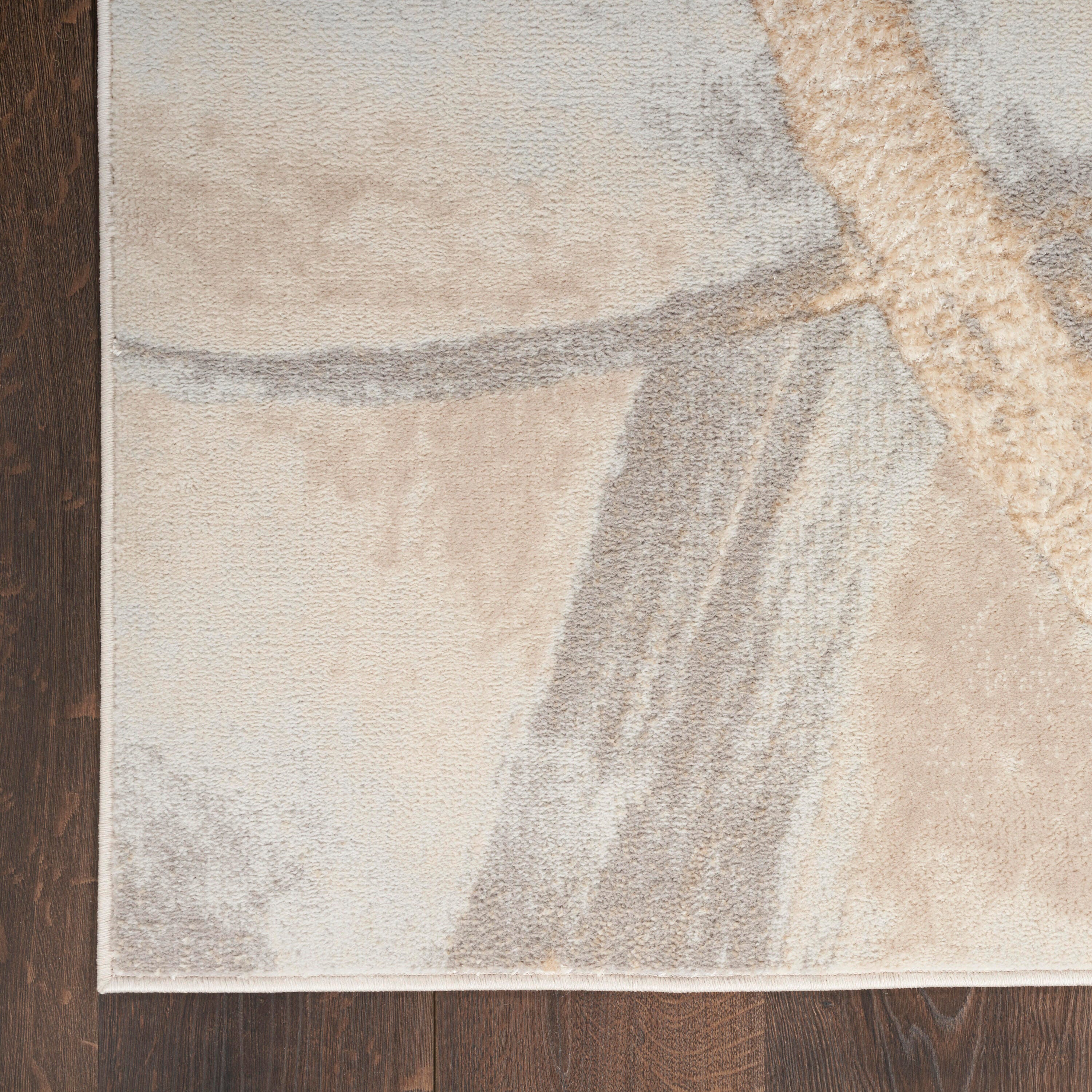 Nourison Home Brushstrokes 5'3" x 7'3" Area Rug, Beige/Gray, large