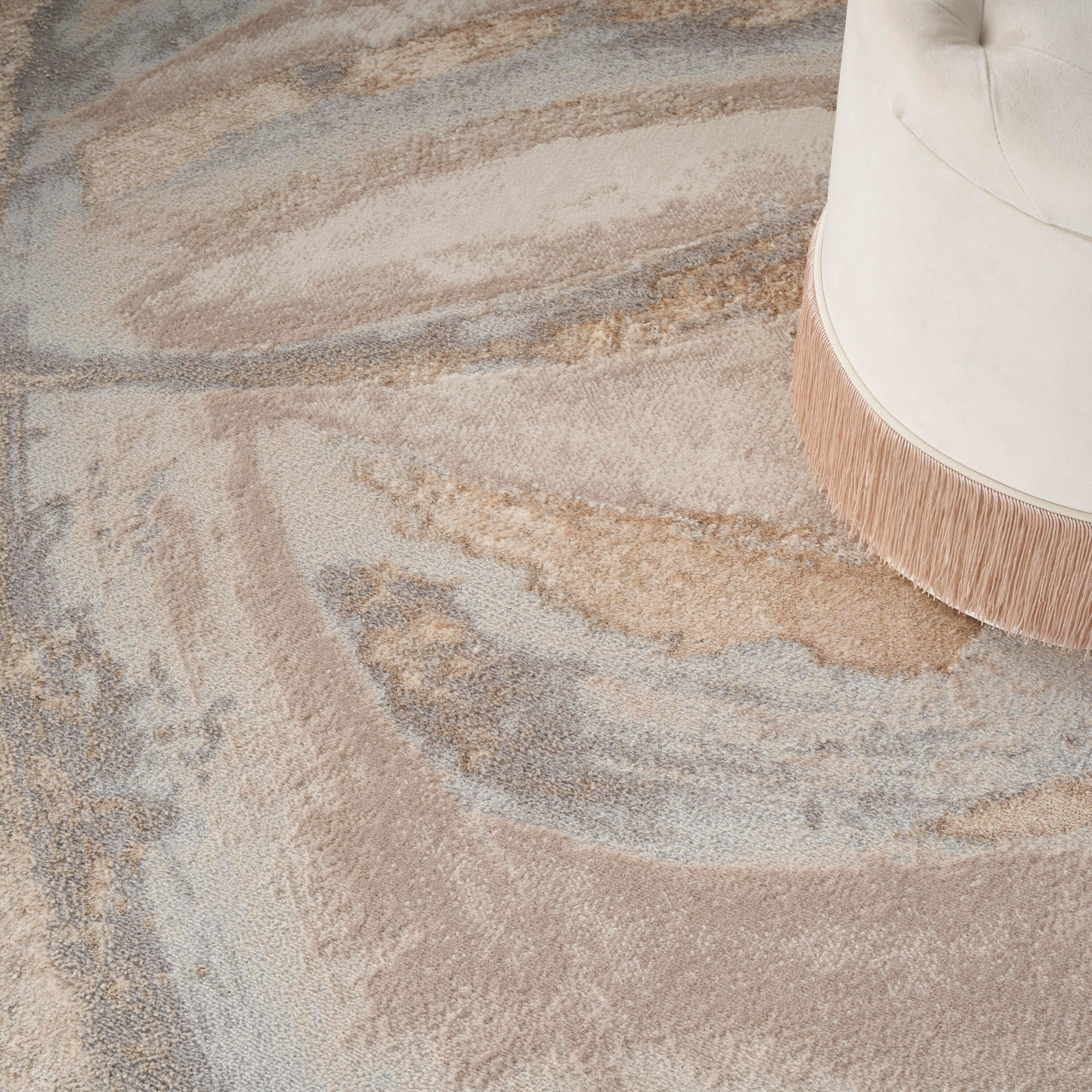 Nourison Home Brushstrokes 5'3" x 7'3" Area Rug, Beige/Gray, large