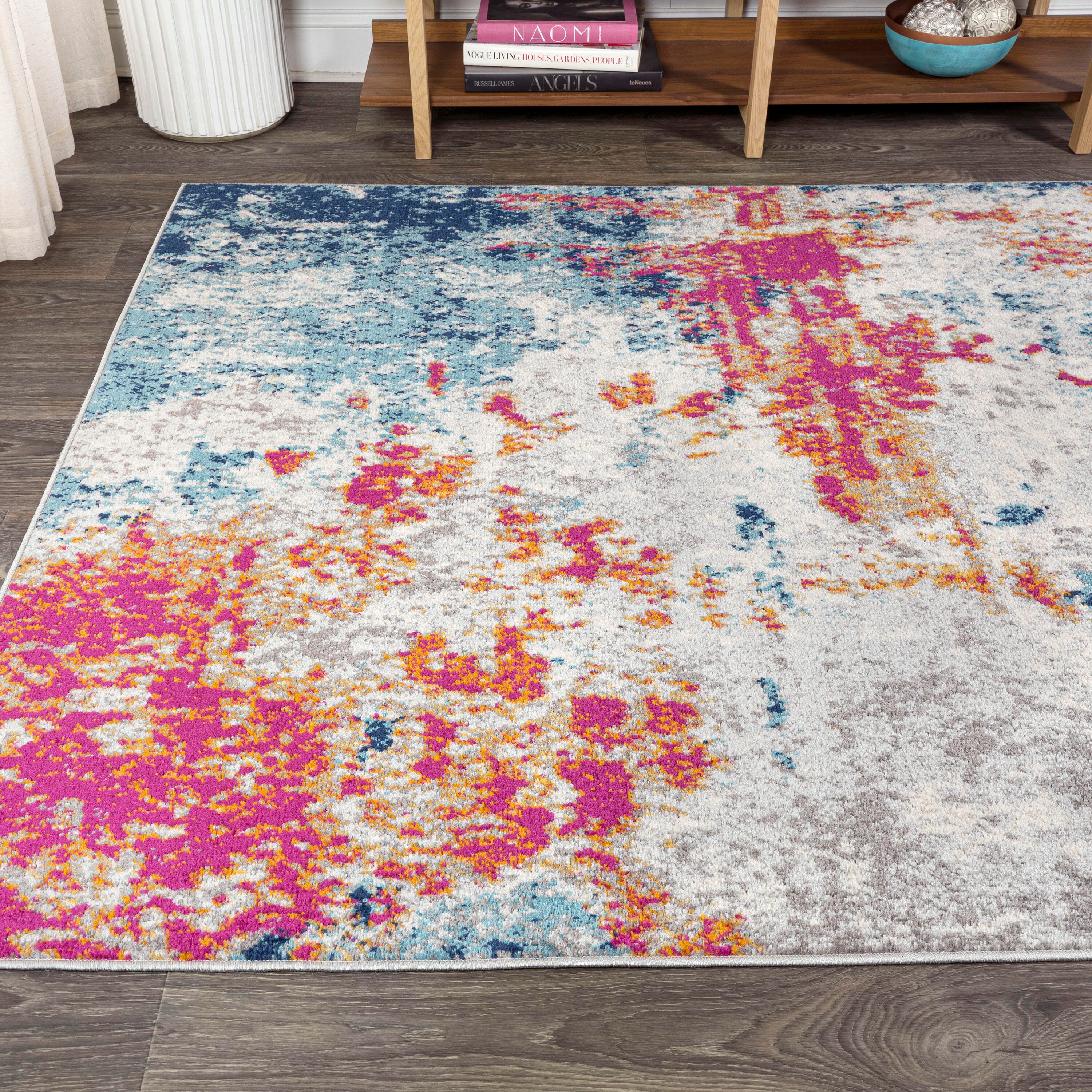 Jonathan Y Sunset Abstract Area Rug, Blue/Multi, large
