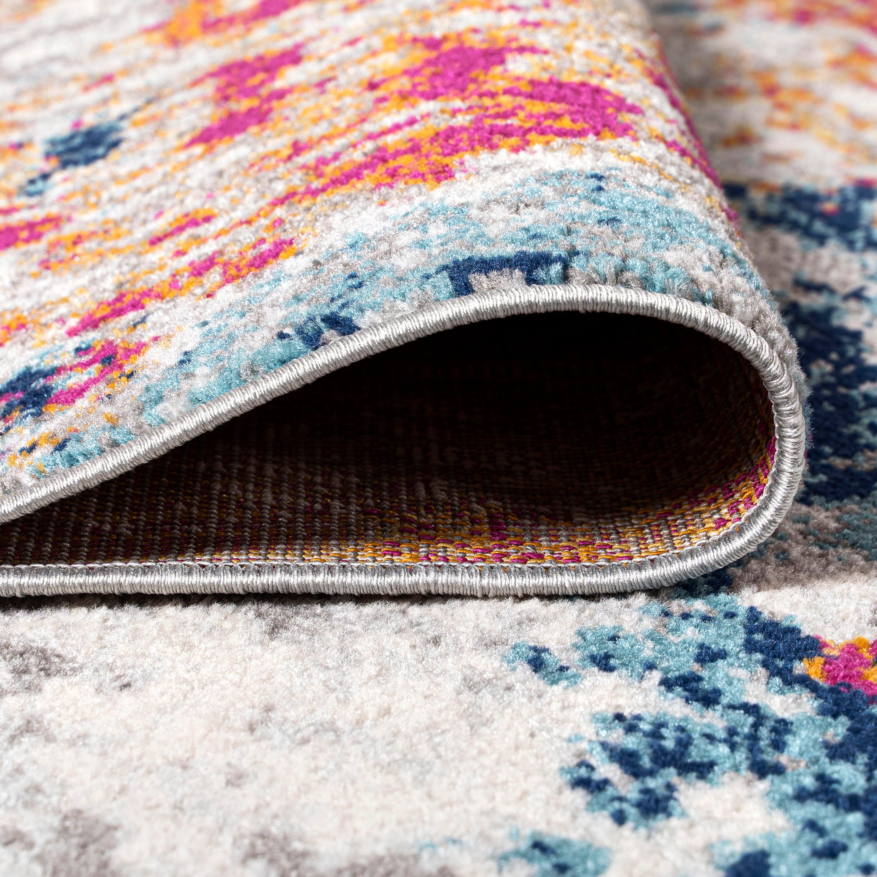 Jonathan Y Sunset Abstract Area Rug, Blue/Multi, large
