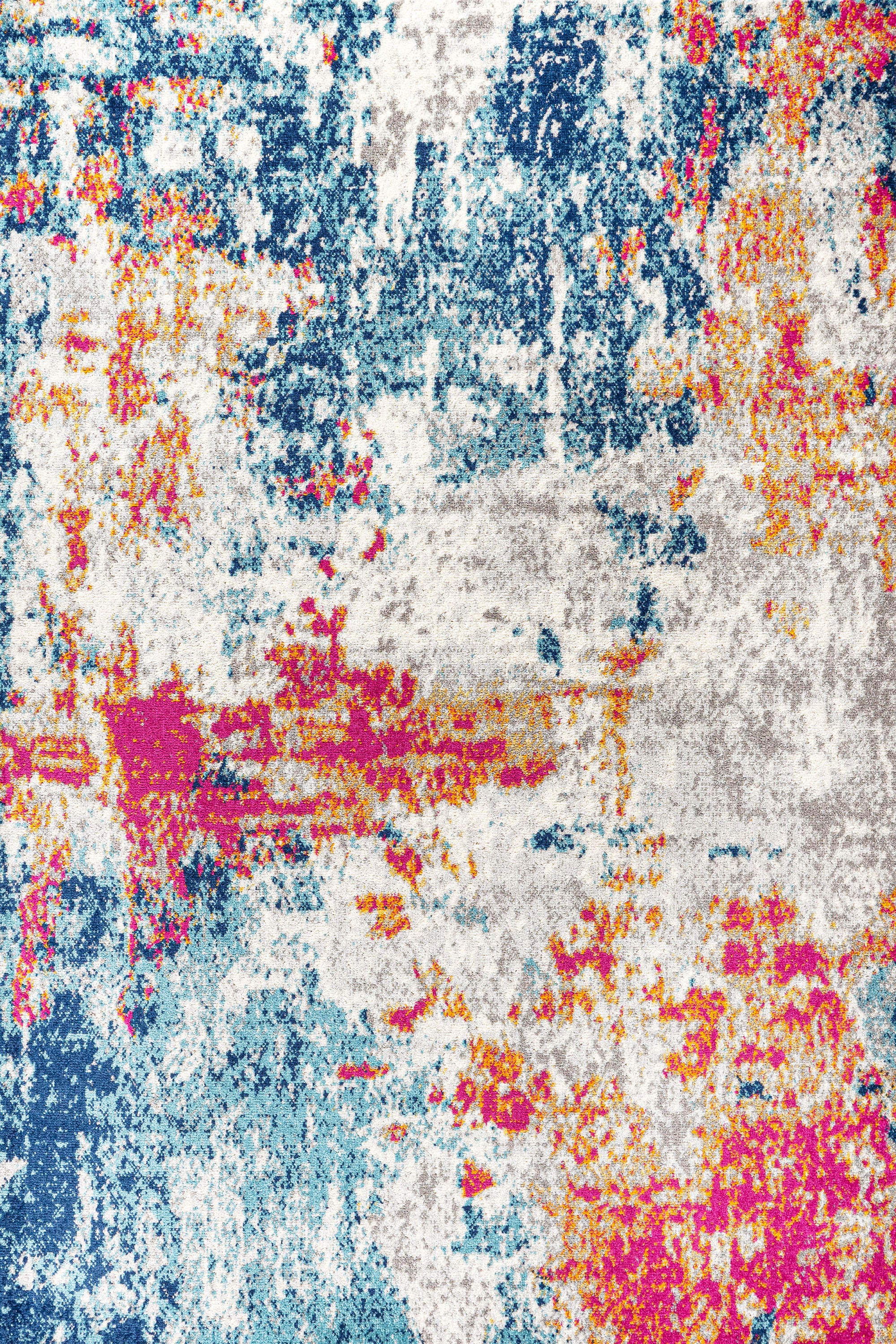 Jonathan Y Sunset Abstract Area Rug, Blue/Multi, large