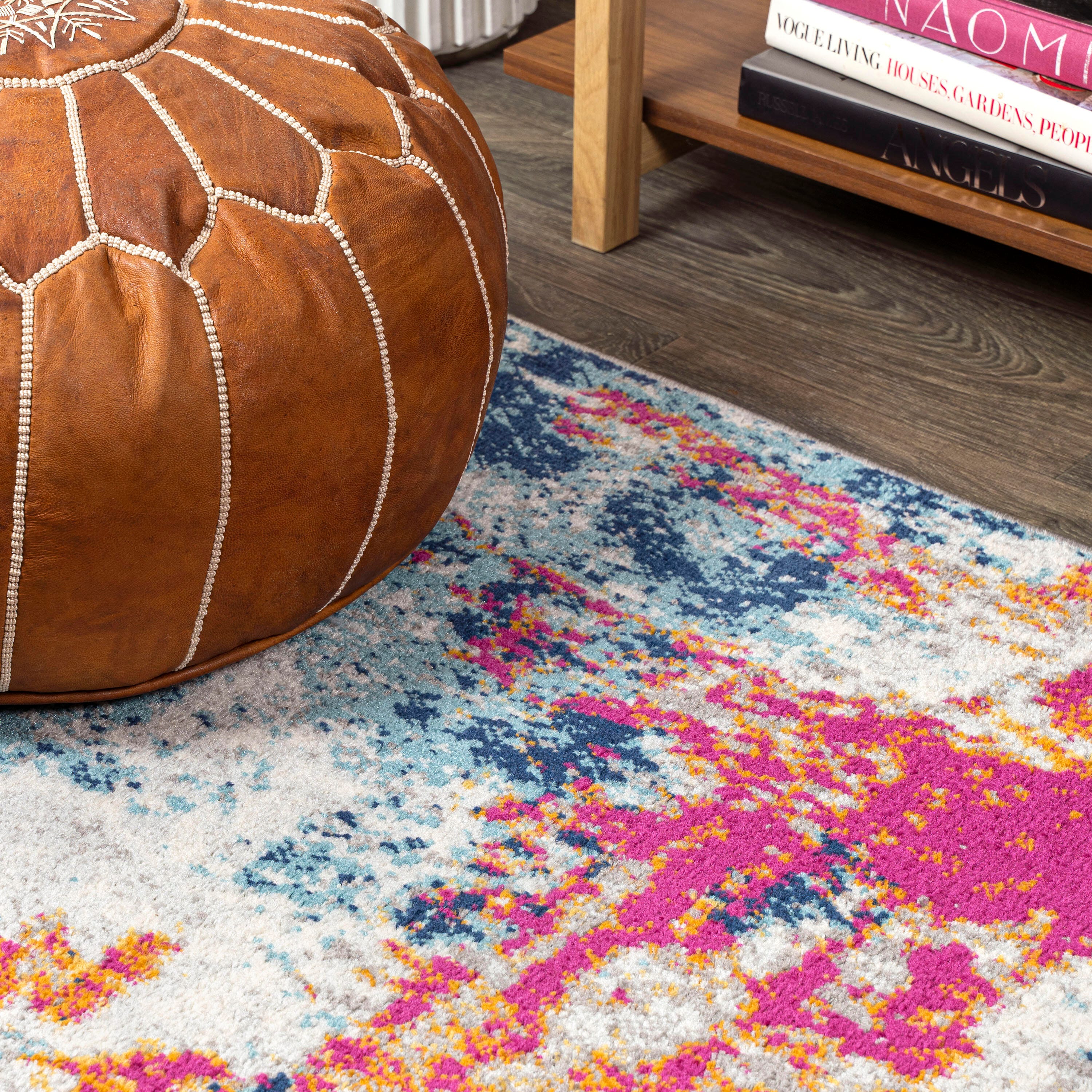Jonathan Y Sunset Abstract Area Rug, Blue/Multi, large