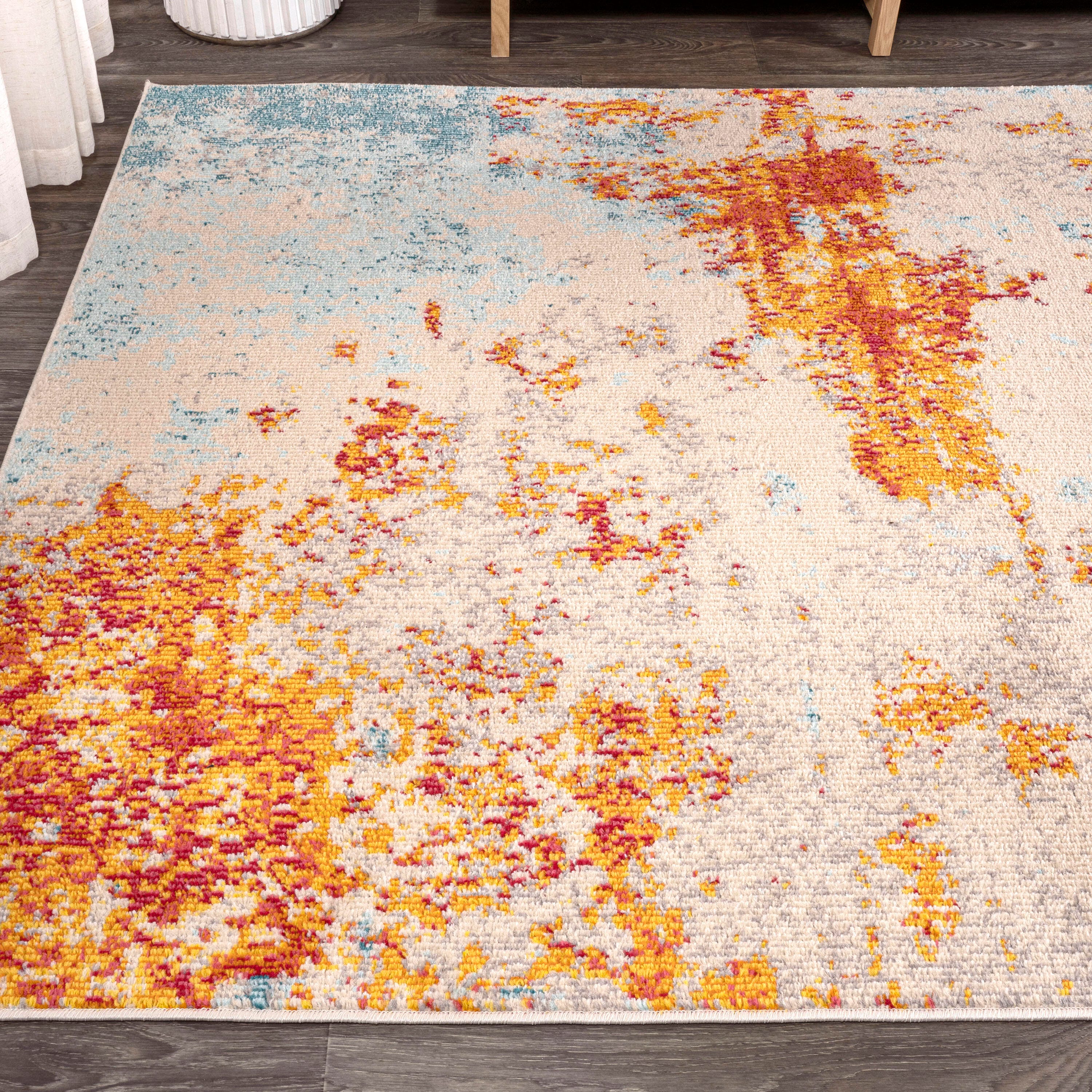 Jonathan Y Sunset Abstract Area Rug, Orange/Multi, large